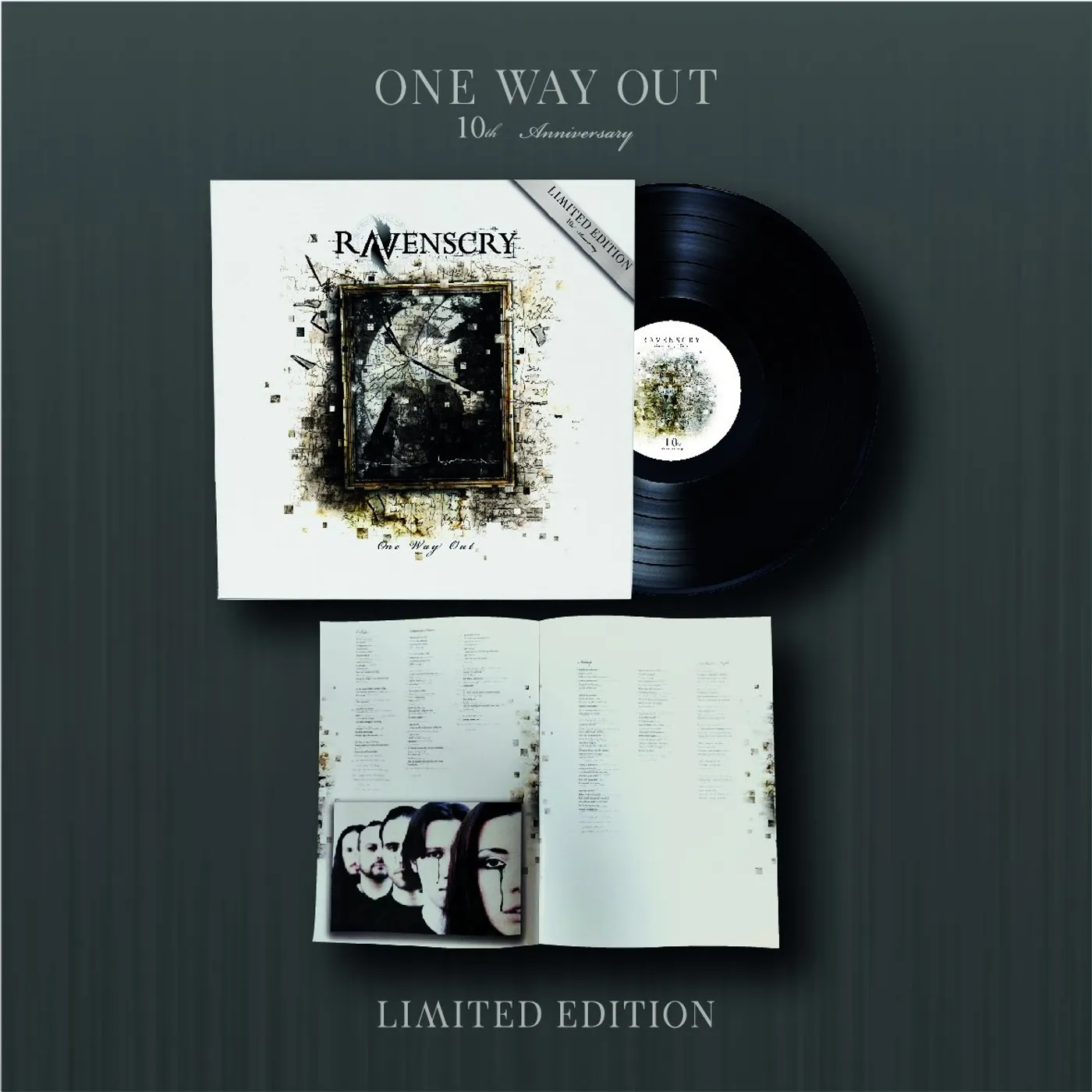 Ravenscry One Way Out "10th Anniversary" Vinyl - LIMITED EDITION - ONLY 50 COPIES (BLACK VINYL 180g)