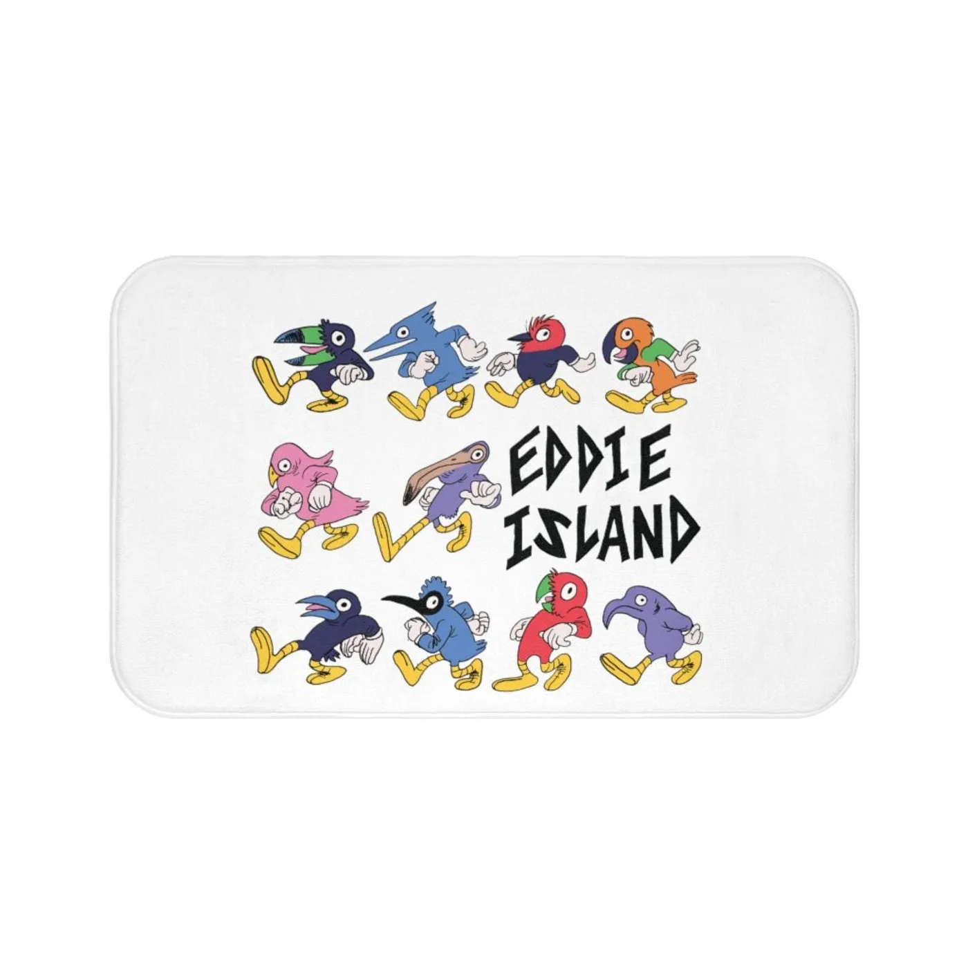 Eddie Island Bath Mat - Birds