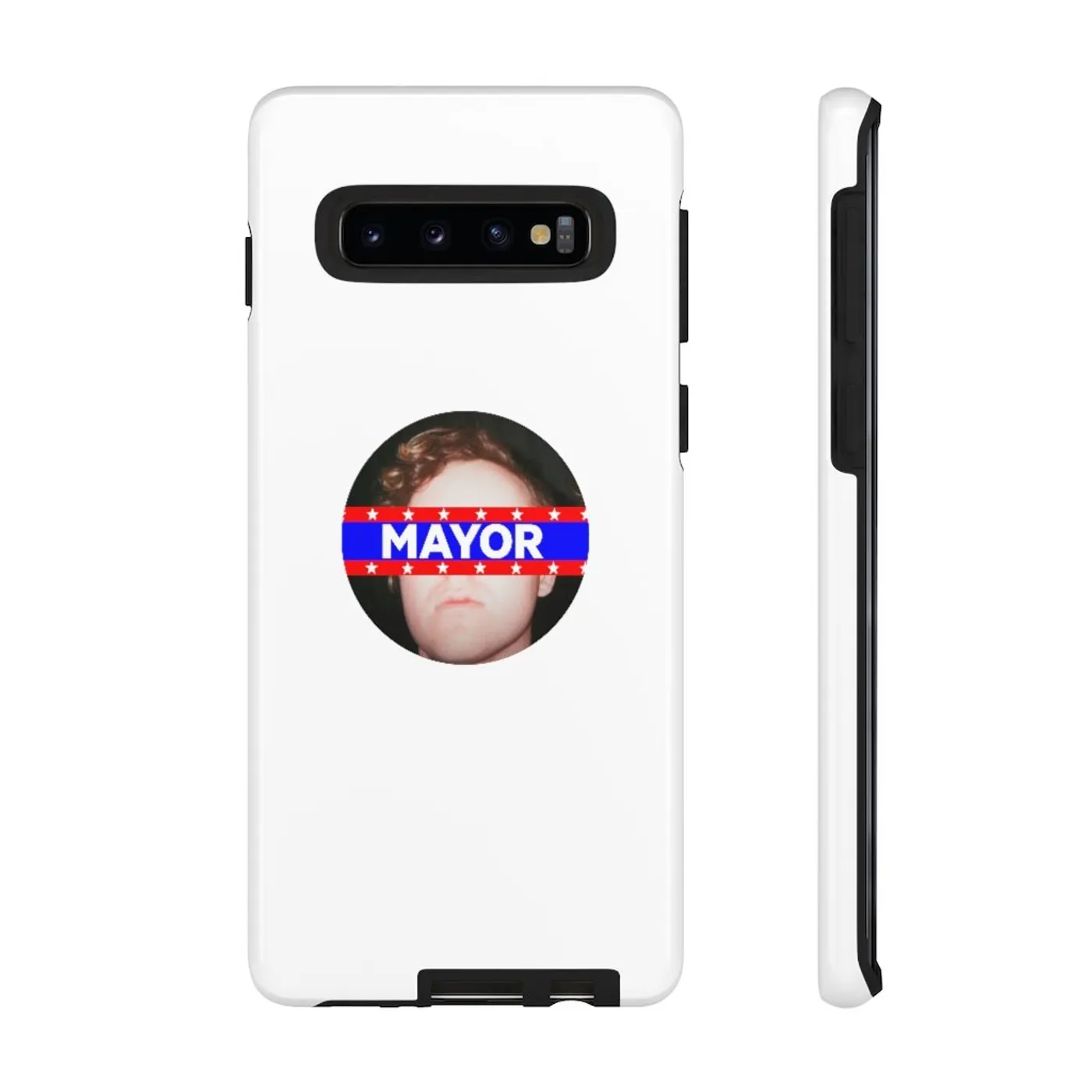 Eddie Island Tough Phone Cases (Apple & Android) - Mayor Button Classic