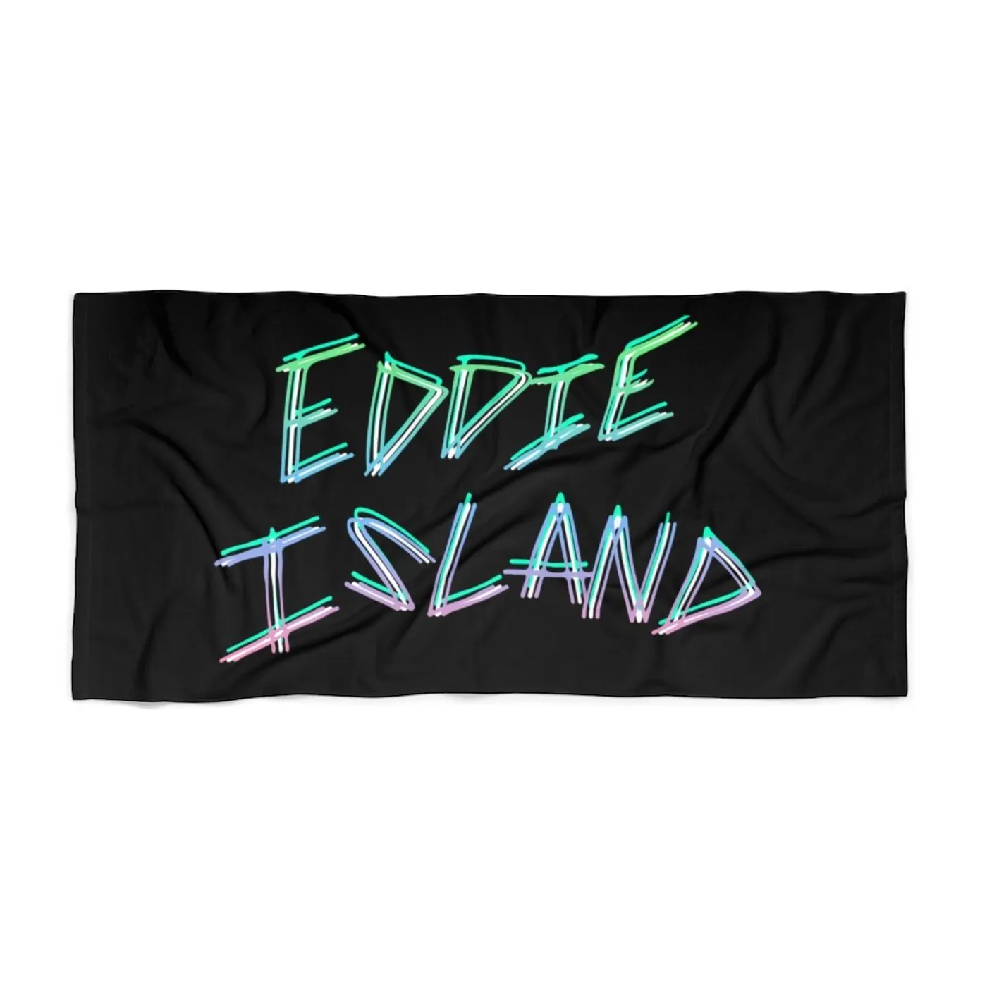 Eddie Island Beach Towel - Logo