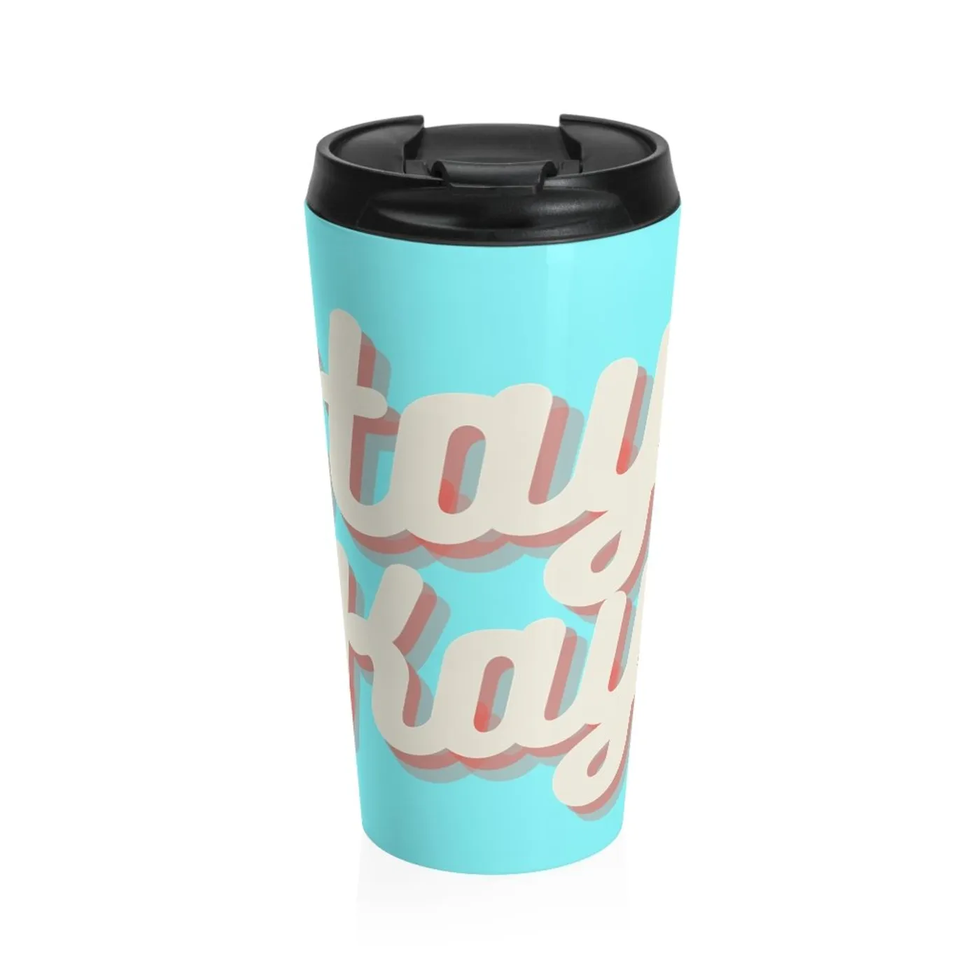 Eddie Island Stainless Steel Travel Mug - Stay Okay!