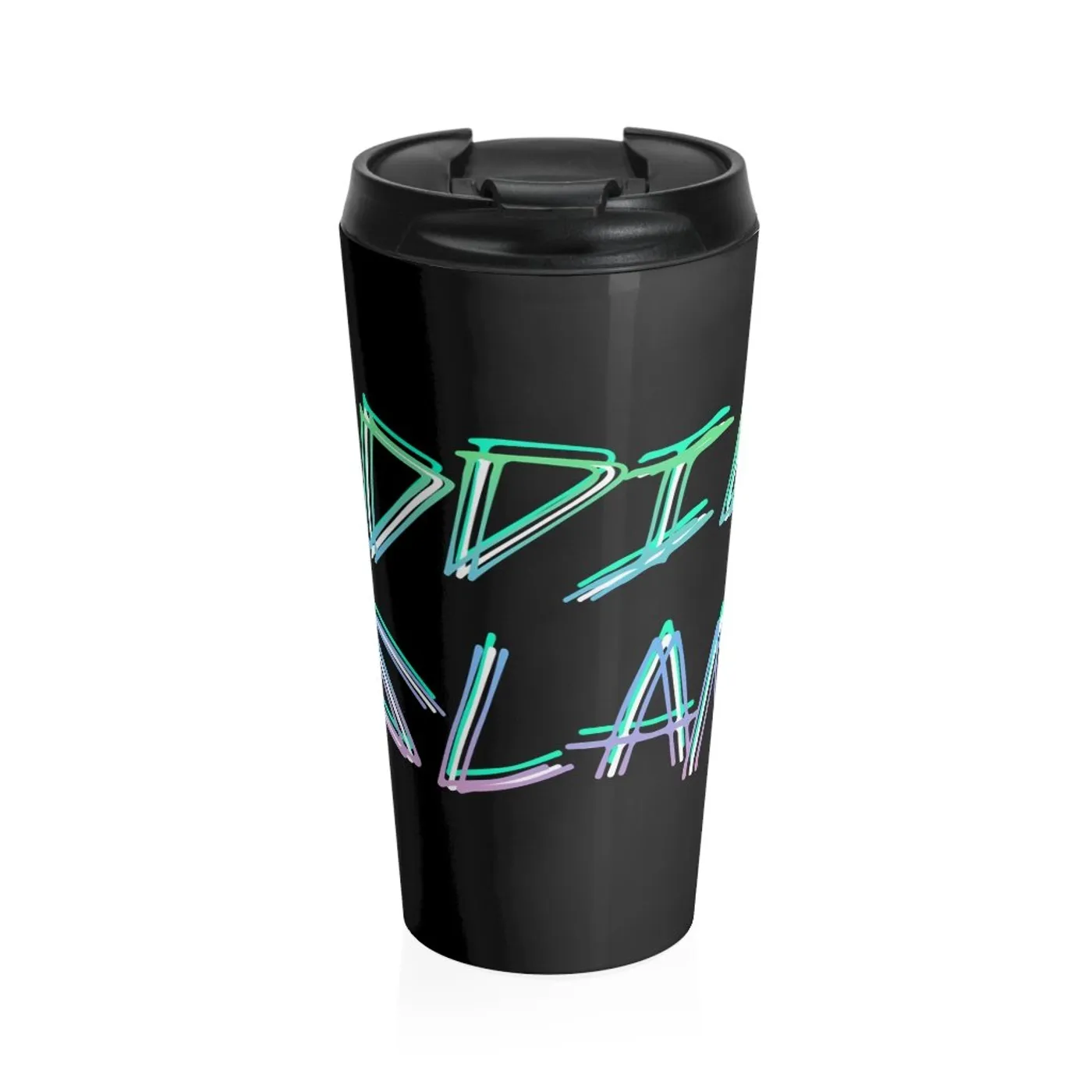 Eddie Island Stainless Steel Travel Mug - Logo