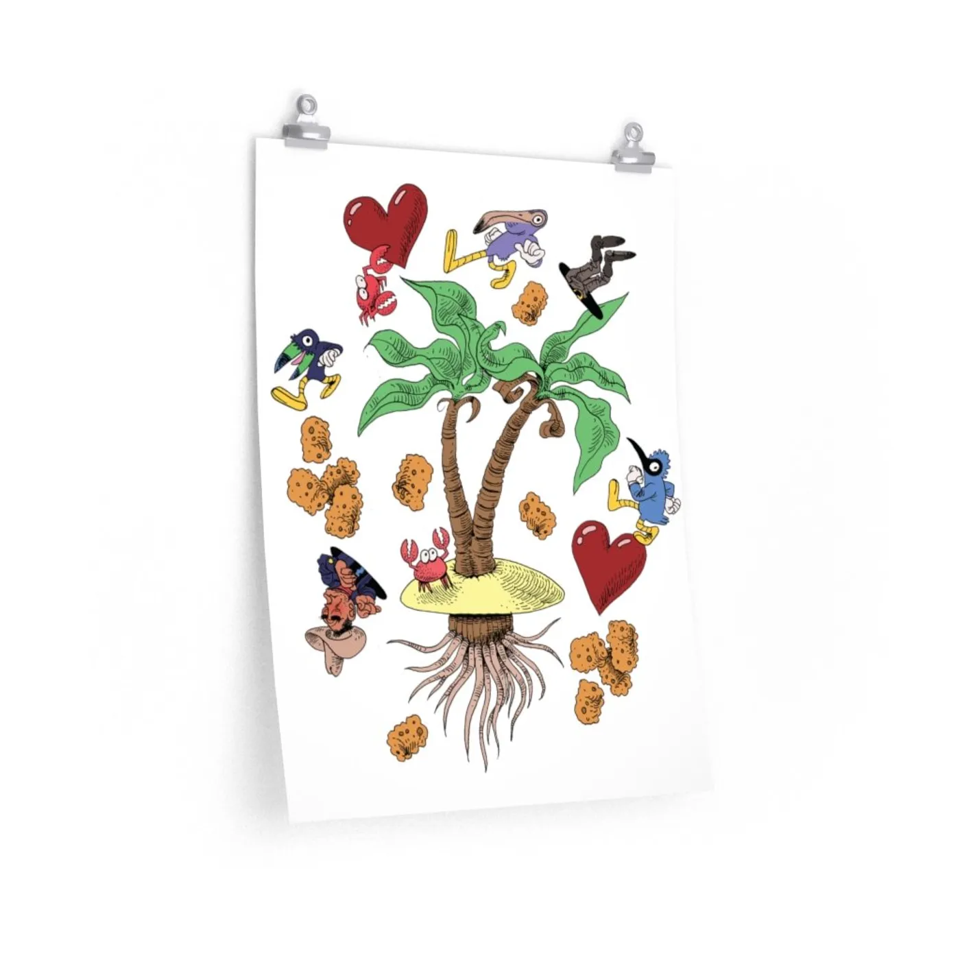 Eddie Island Wall Print - Classic Cowboy Tots