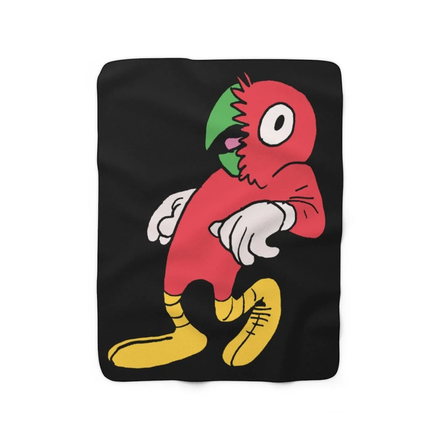 Eddie Island Blanket - Red Bird Black
