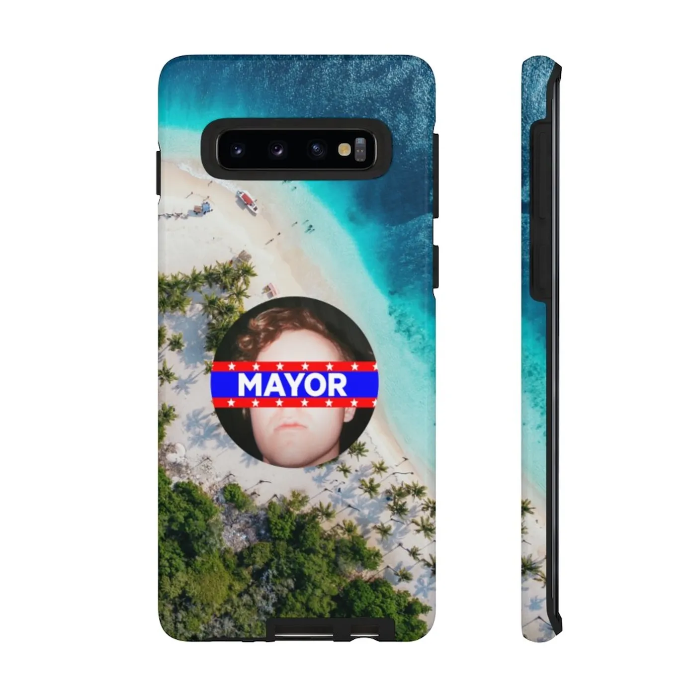 Eddie Island Tough Phone Cases (Apple & Android) - Mayor Button Costal
