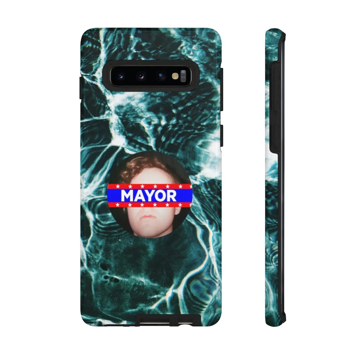 Eddie Island Tough Phone Cases - Mayor Button Ocean