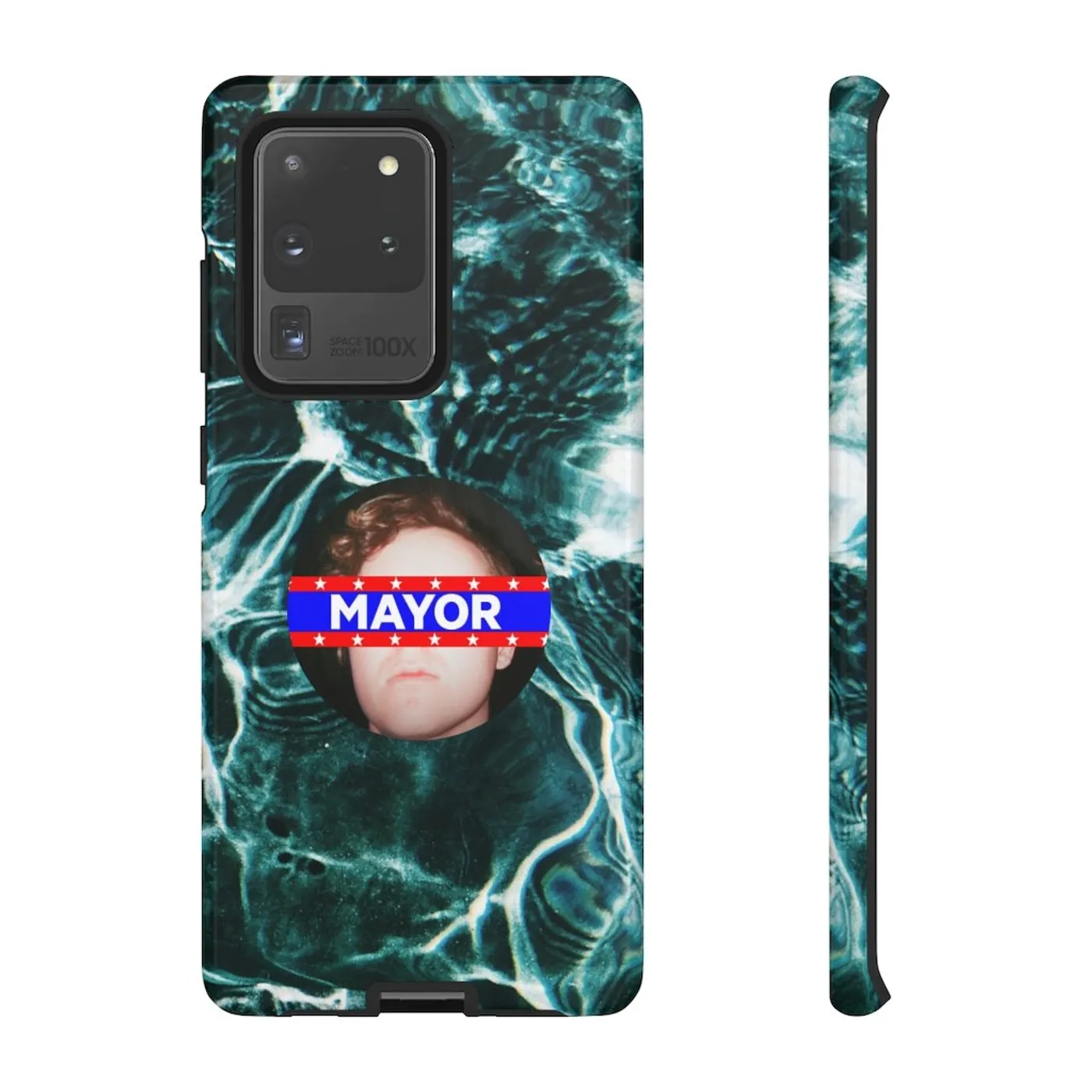 Eddie Island Tough Phone Cases - Mayor Button Ocean