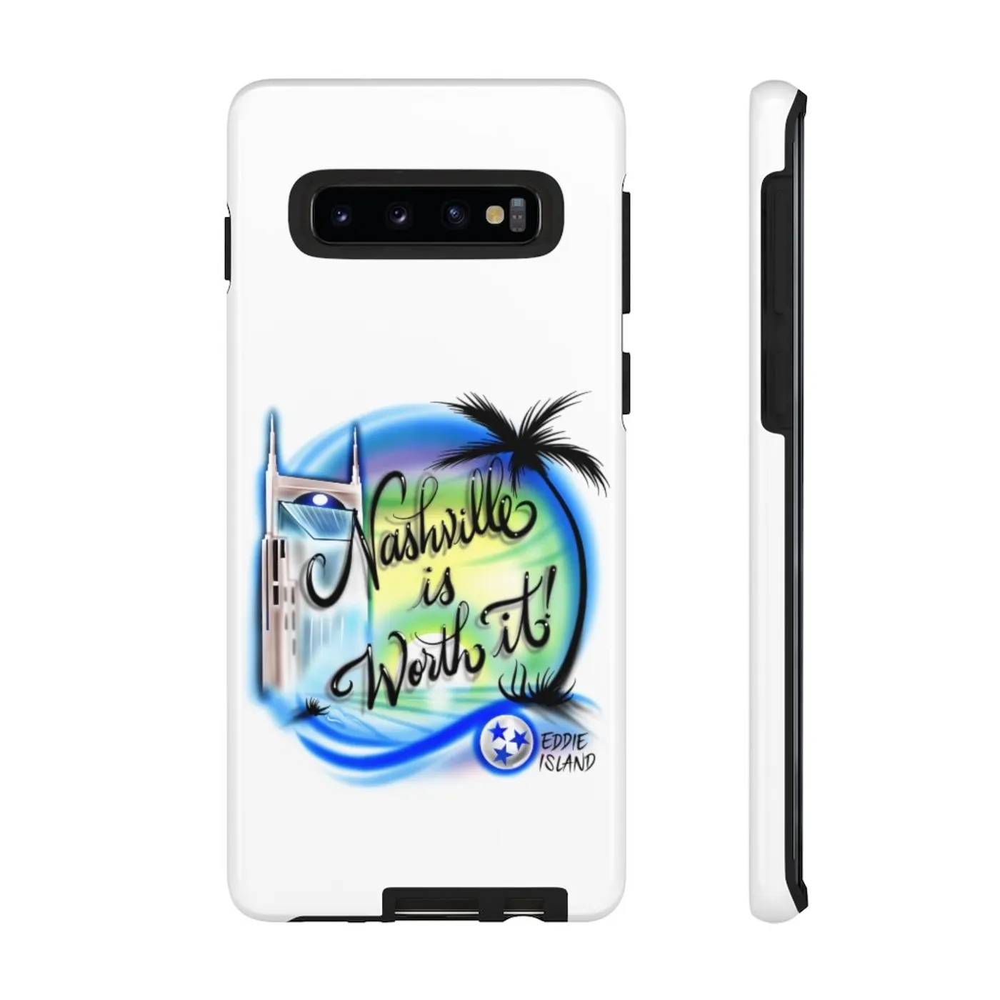 Eddie Island Tough Phone Cases (Apple & Android) - Nashville Is Worth It!