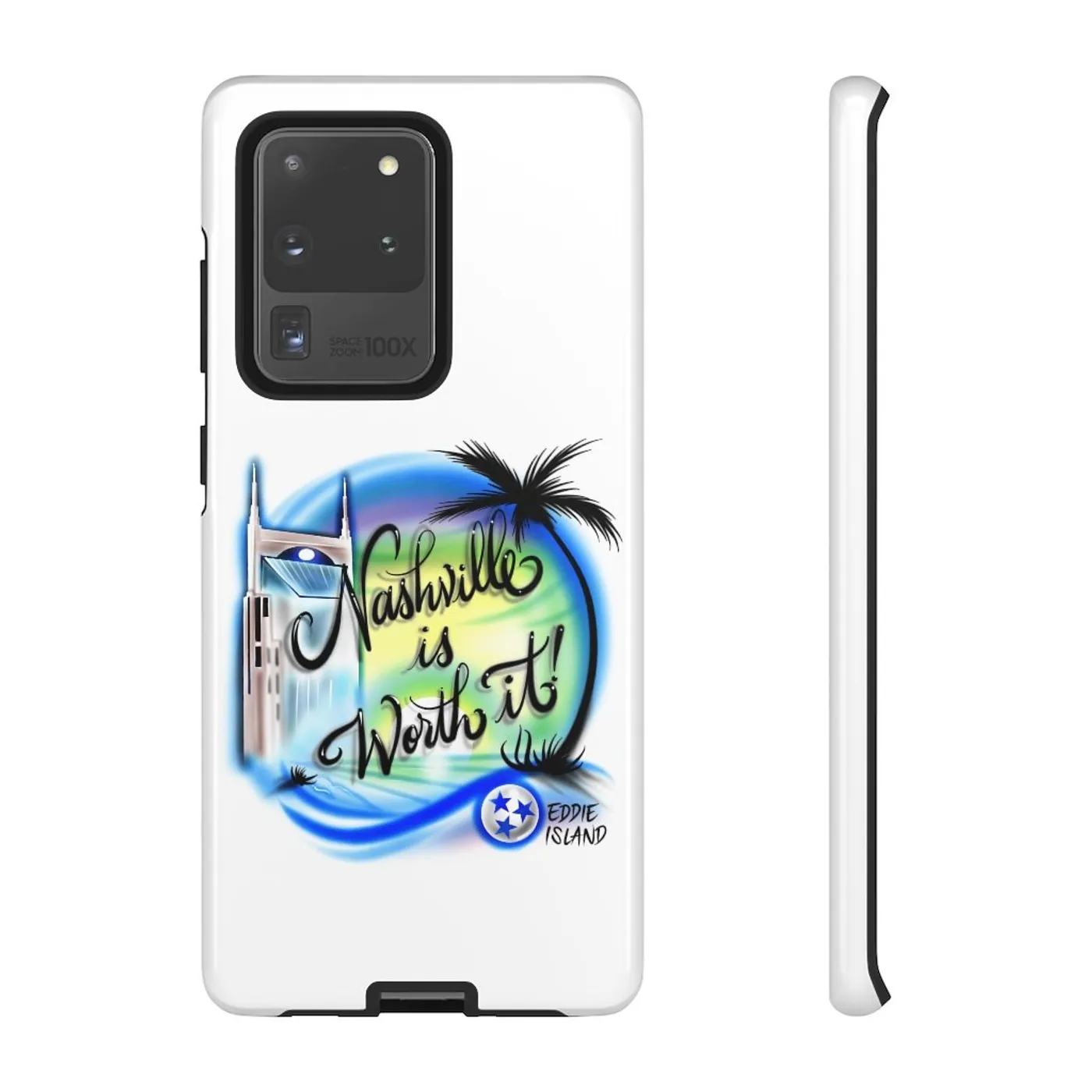 Eddie Island Tough Phone Cases (Apple & Android) - Nashville Is Worth It!
