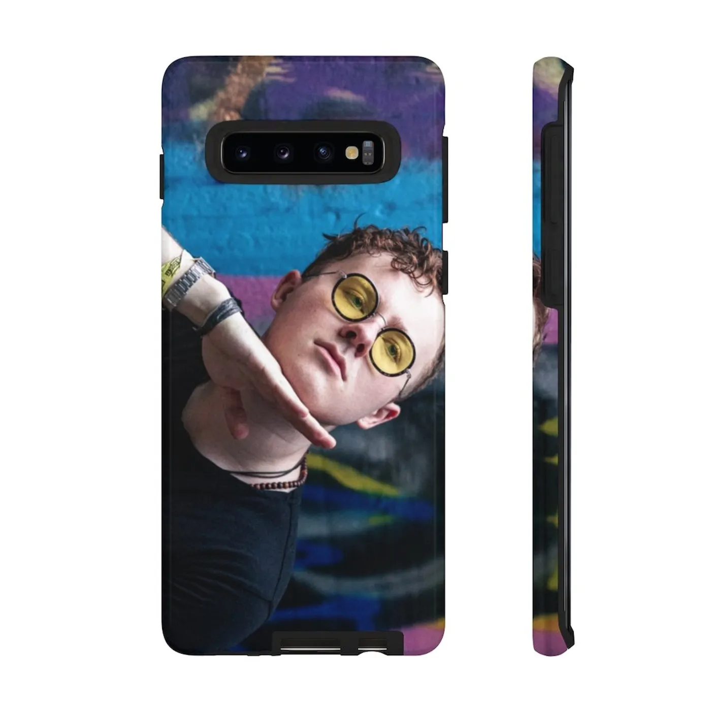 Eddie Island Tough Phone Cases (Apple & Android) - Purple Portrait