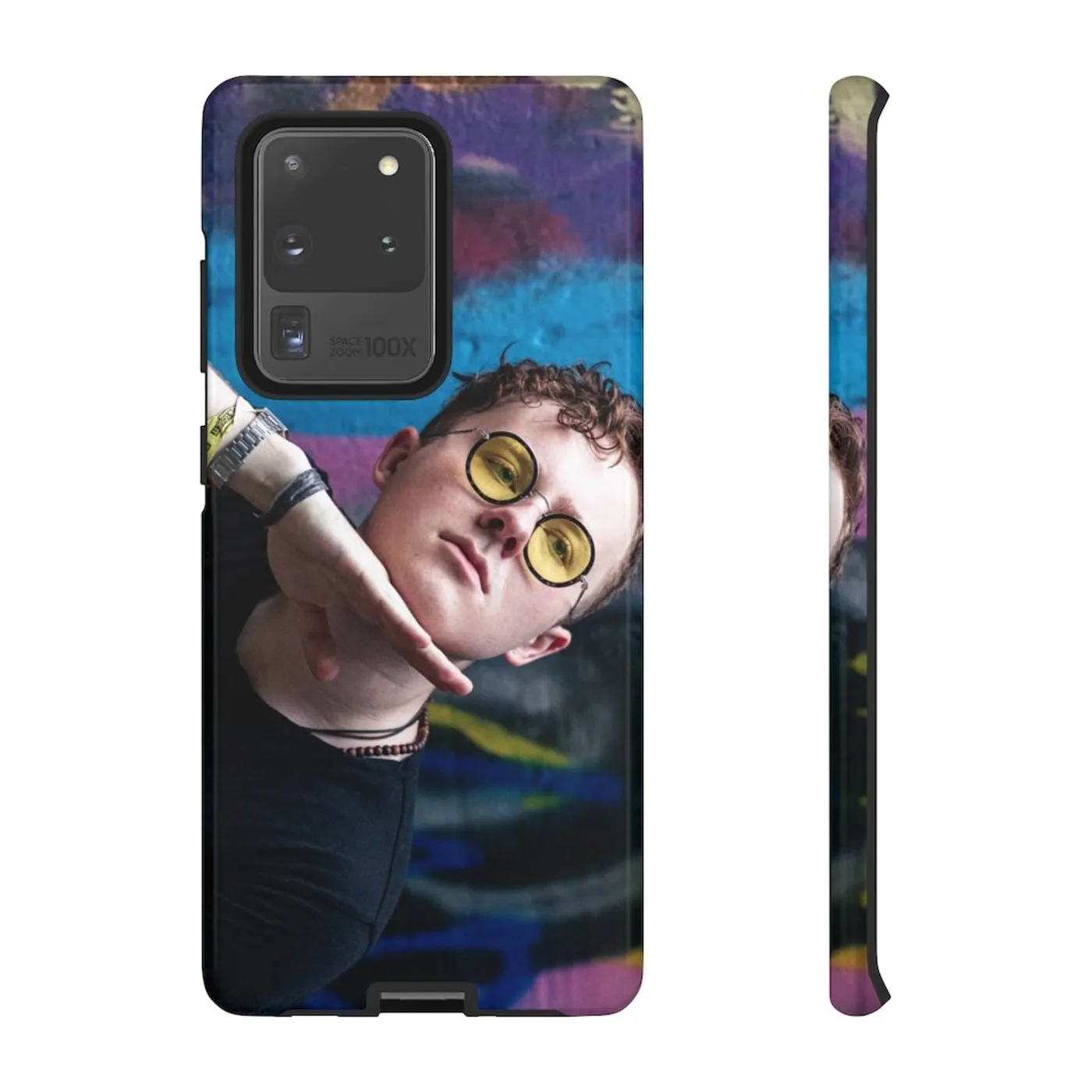 Eddie Island Tough Phone Cases (Apple & Android) - Purple Portrait