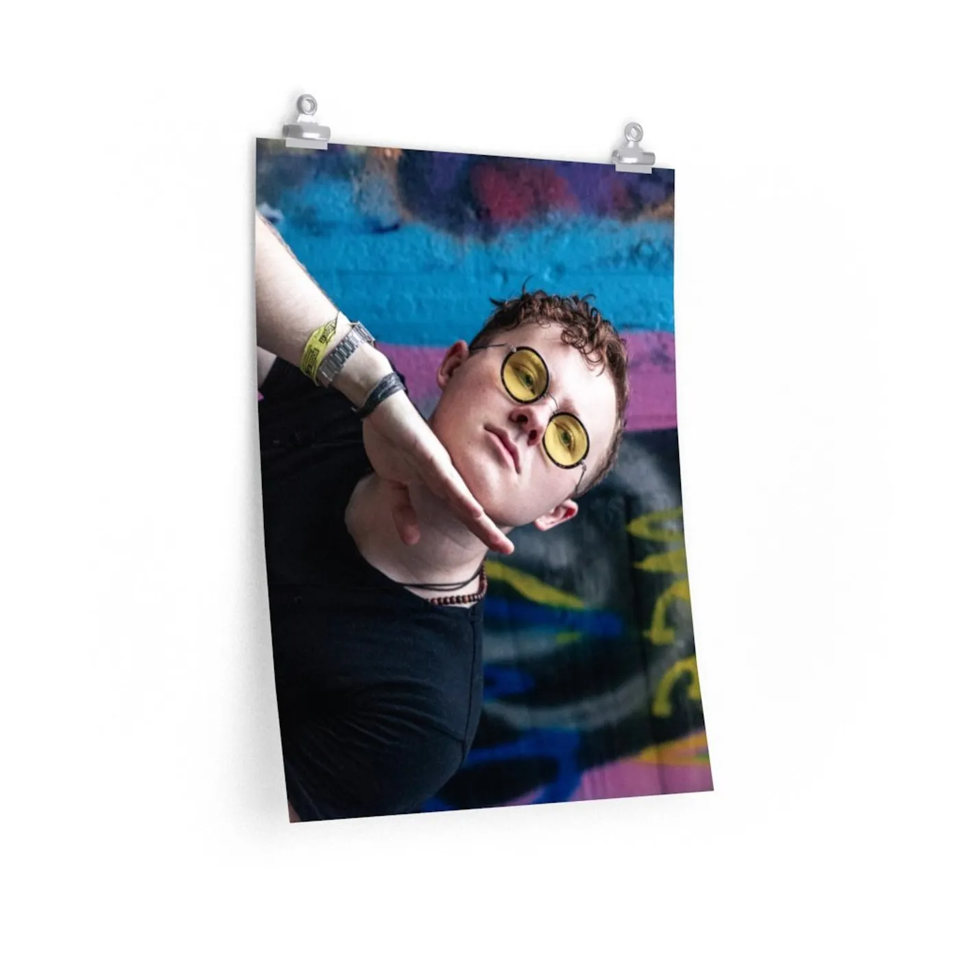 Eddie Island Wall Print - Purple Portrait