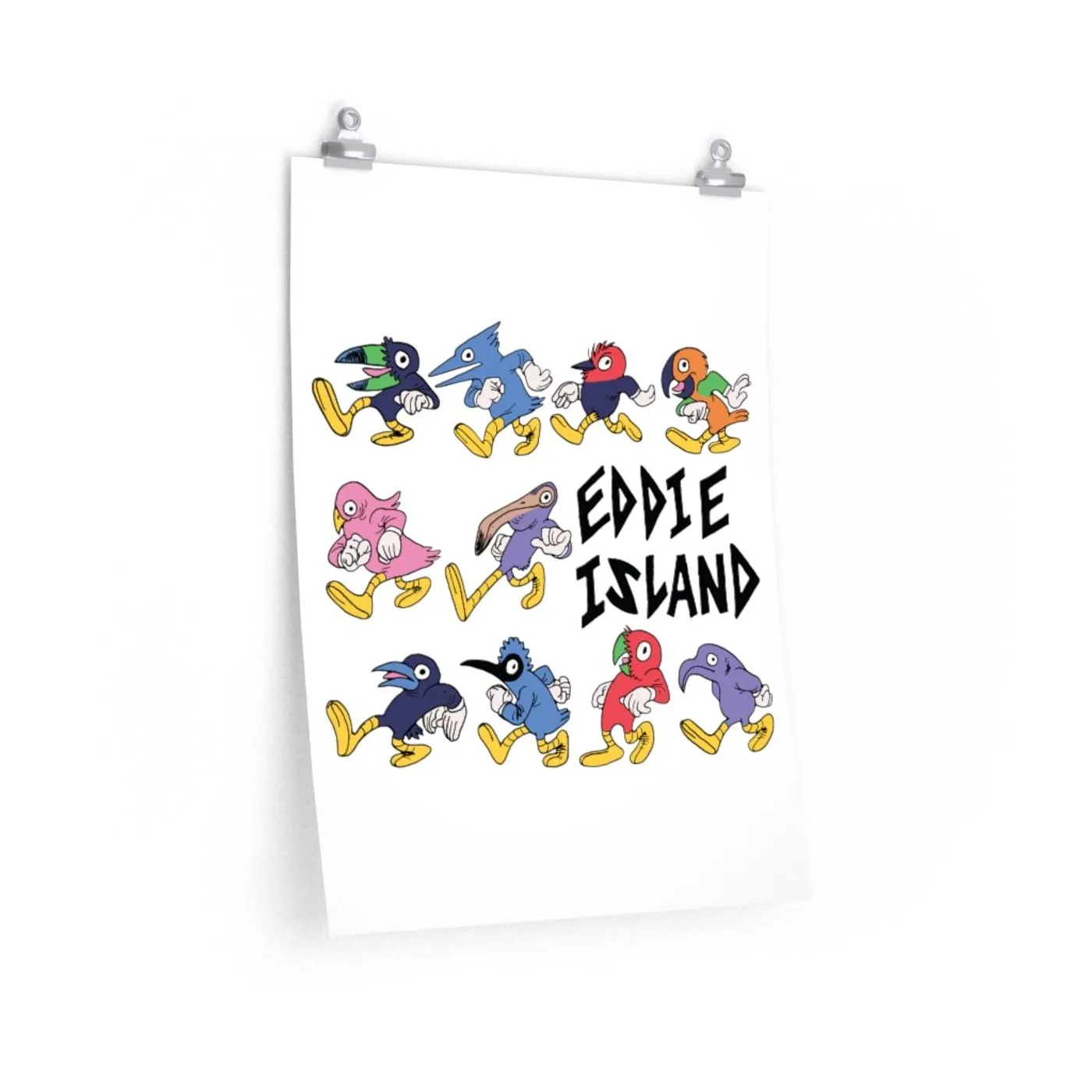 Eddie Island Wall Print - Birds