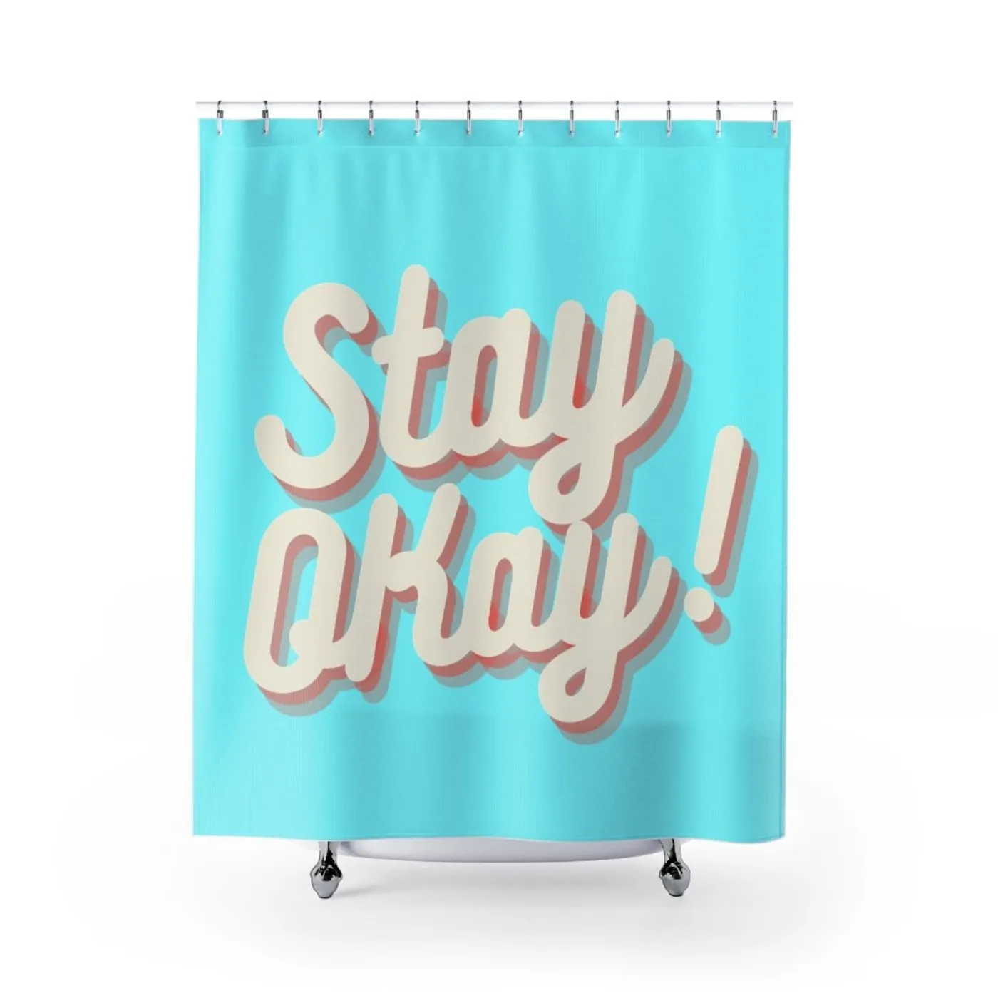 Eddie Island Shower Curtain - Stay Okay!