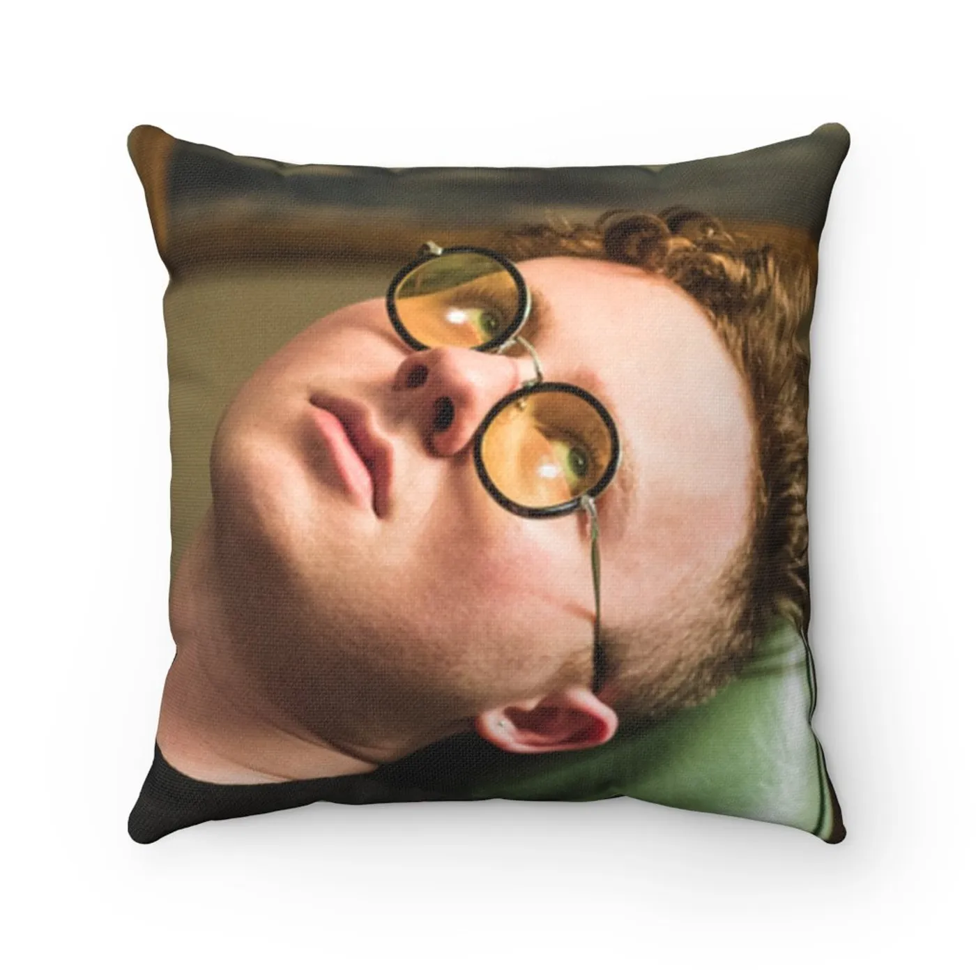 Eddie Island Pillow - Couch Yellow Glasses