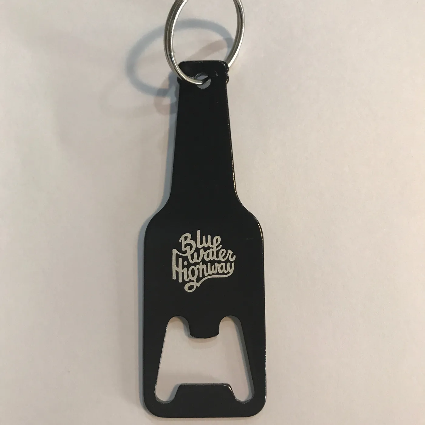 Blue Water Highway Black Bottle Opener Key Chain