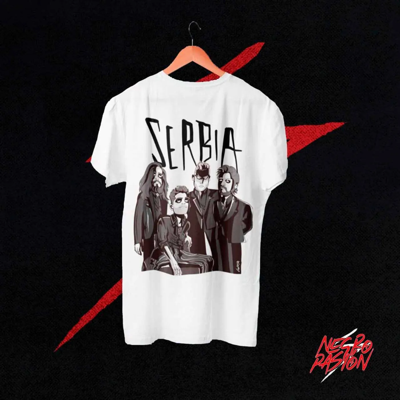 Camiseta - Serbia - Ilustración