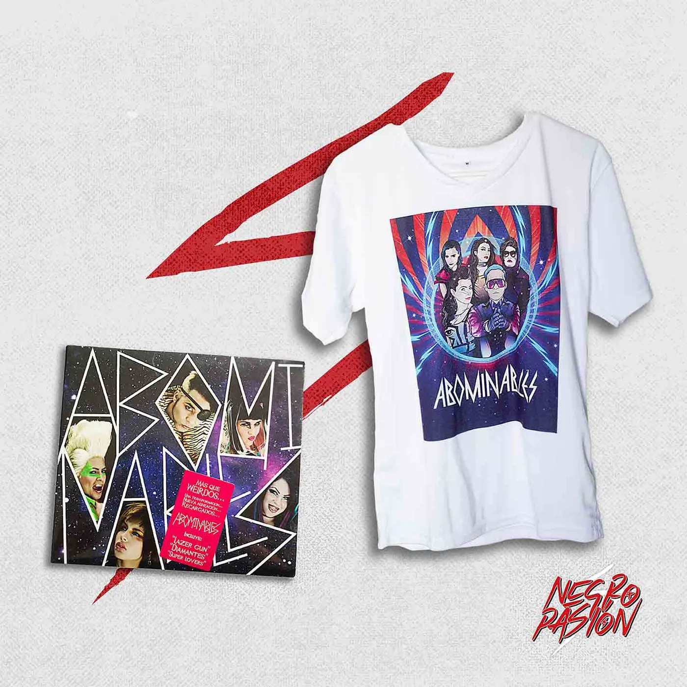 Combo - Abominables - Disco + Camiseta