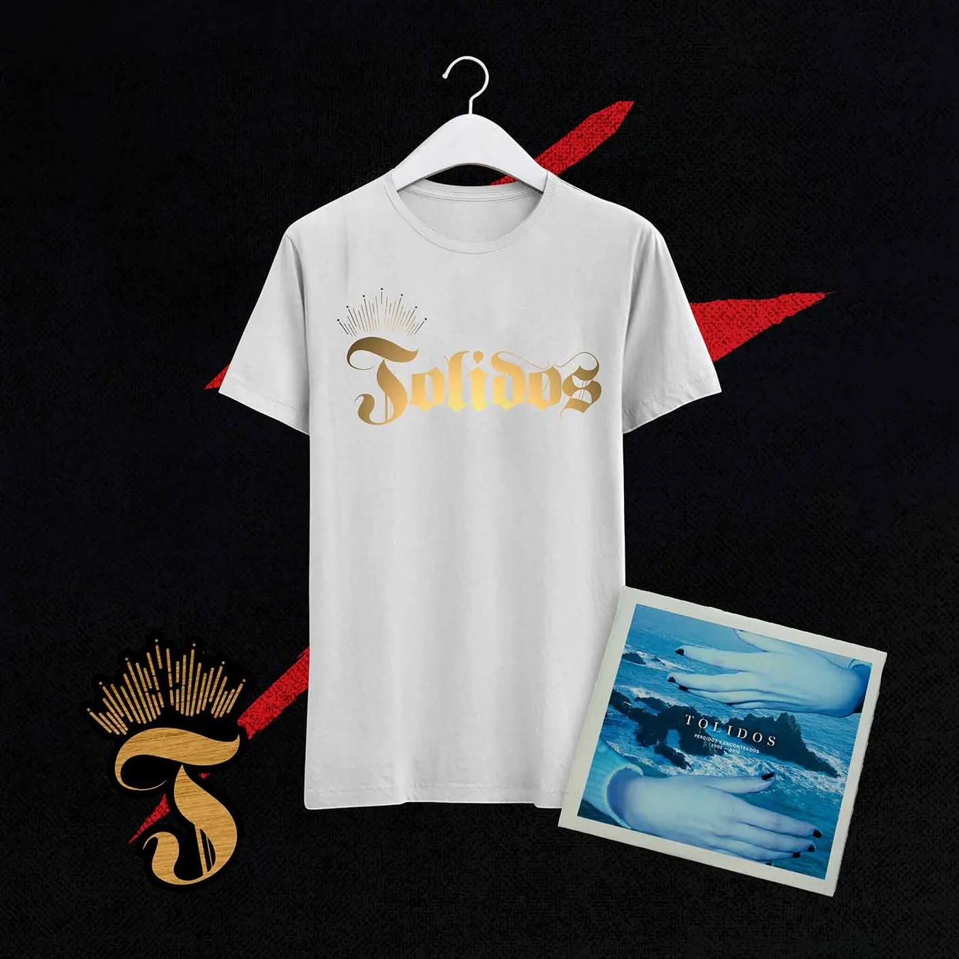 Combo - Tolidos - Camiseta + Pin + Disco