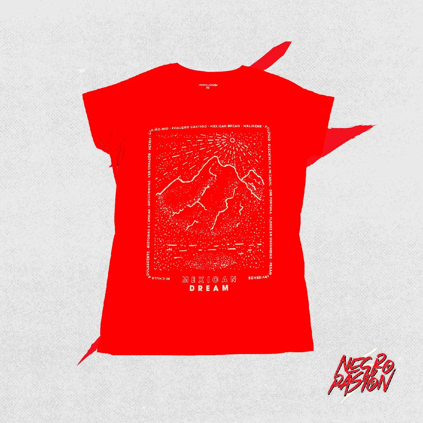Camiseta - Desierto Drive - Red Hot