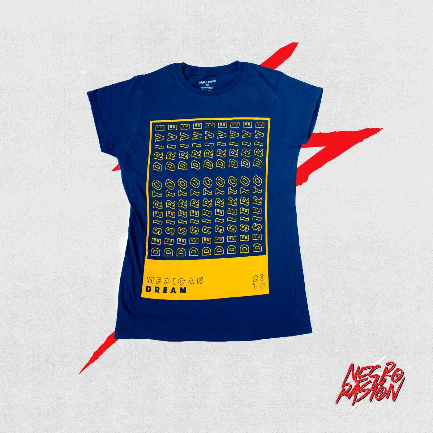 Camiseta - Desierto Drive - Blue Wave