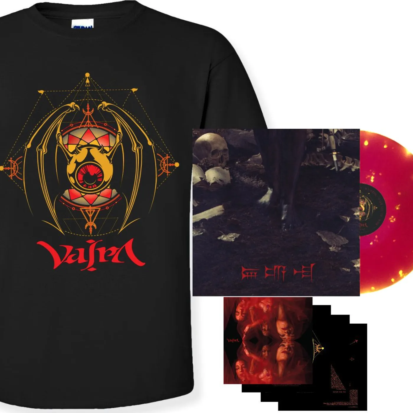 Vajra Irkalla Exclusive Jeweled Splatter Vinyl + Tee Bundle