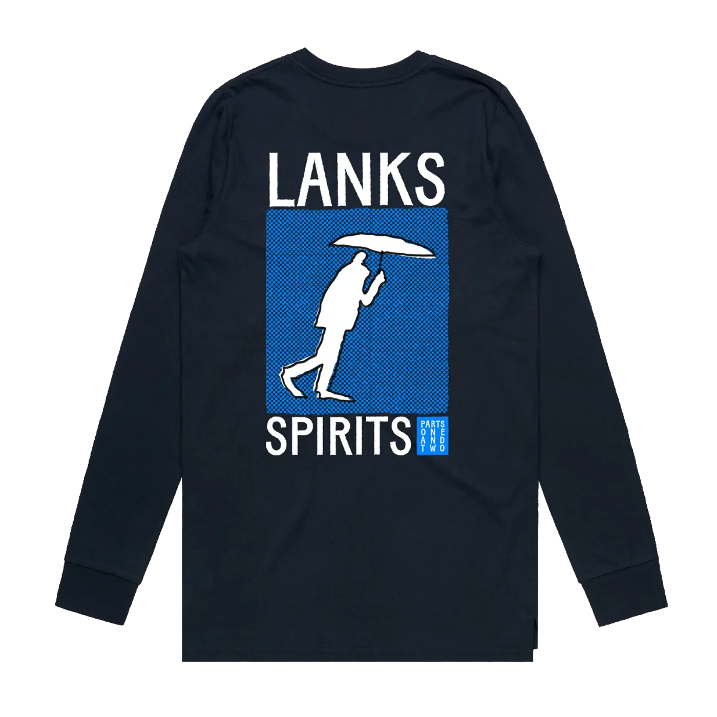 LANKS SPIRITS PT. 1 + 2 — NAVY L/S TEE