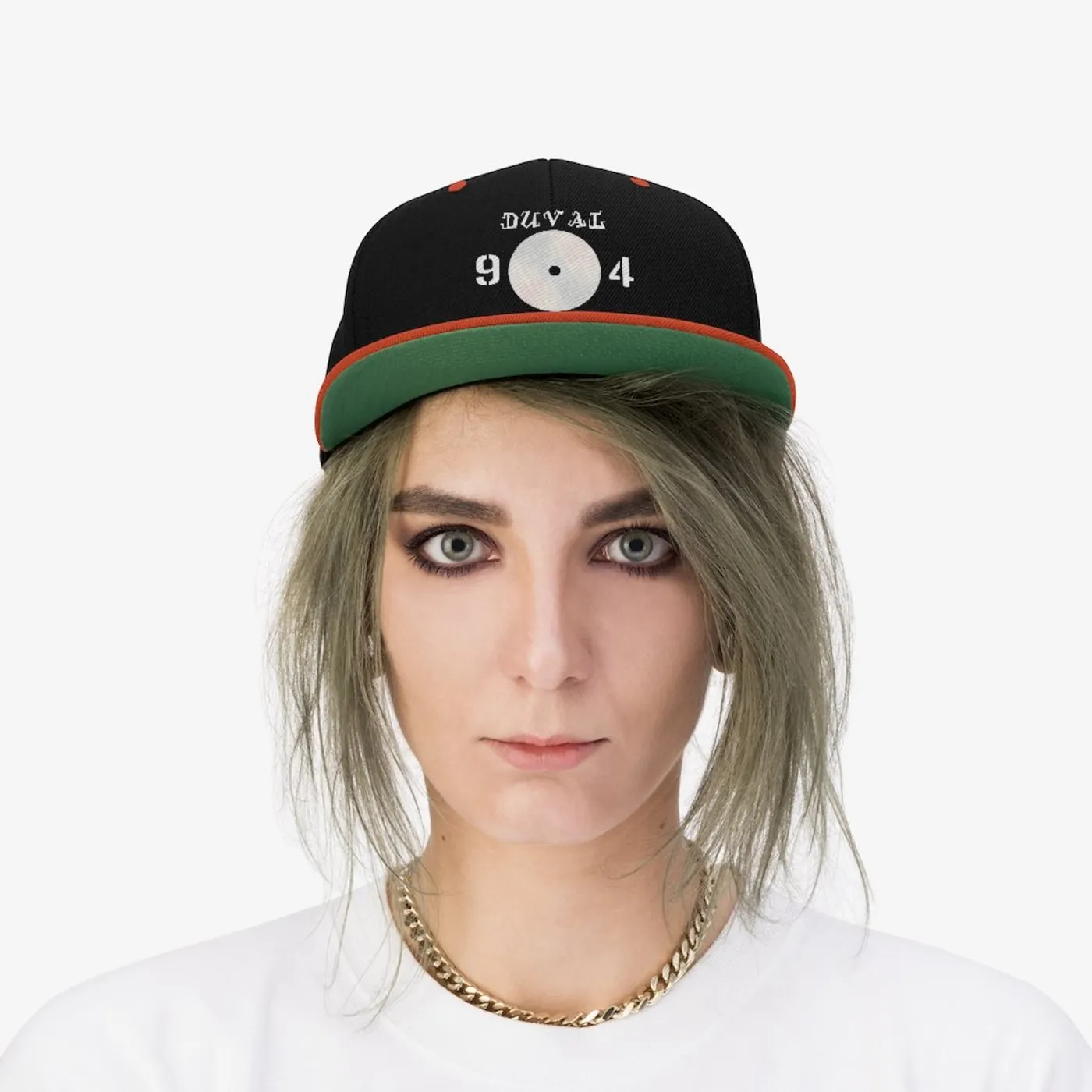 Dave Duval Duval Records white logo snap-back
