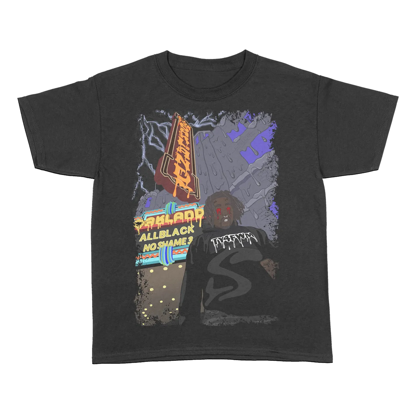 ALLBLACK No Shame 3 Black T