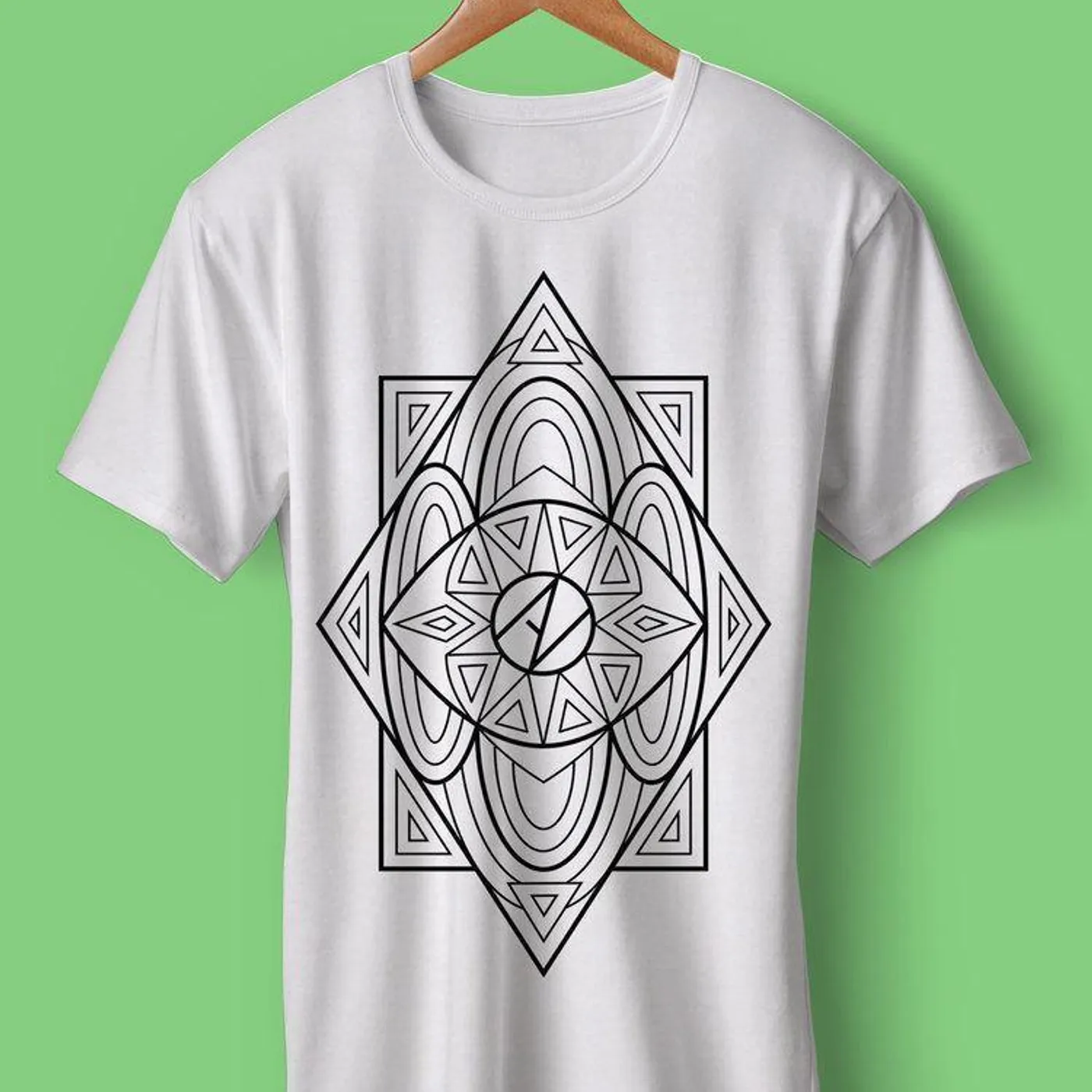 No Alarms Geometric Logo Tee
