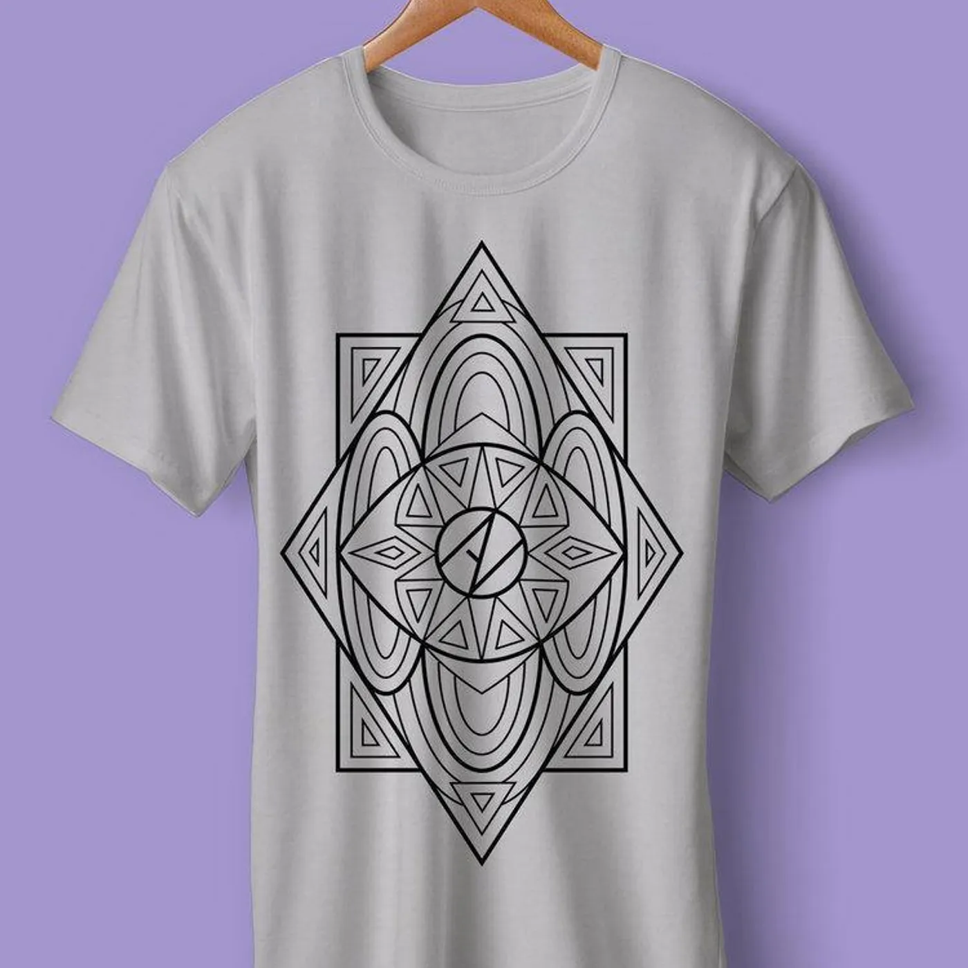 No Alarms Geometric Logo Tee