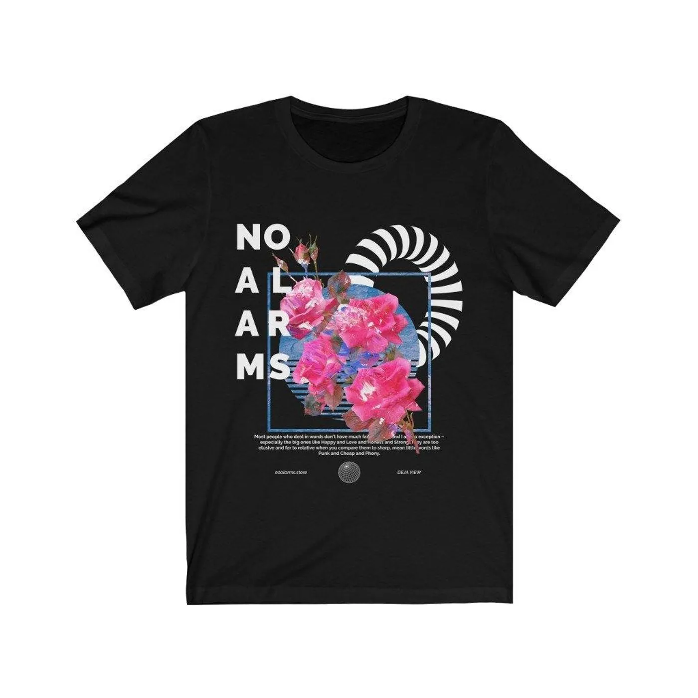 No Alarms Flower Cascade Tee