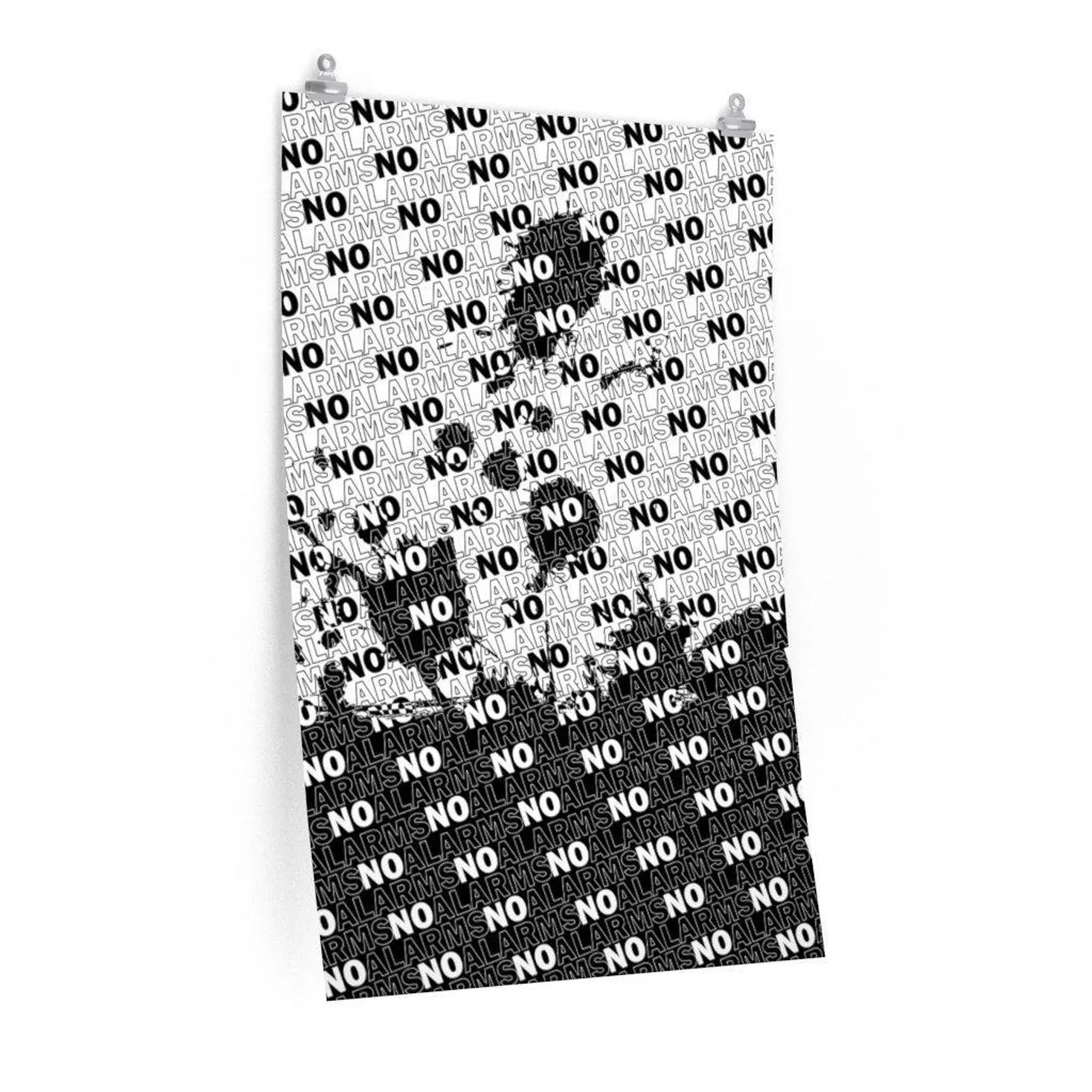 No Alarms Splatter Premium Matte Poster