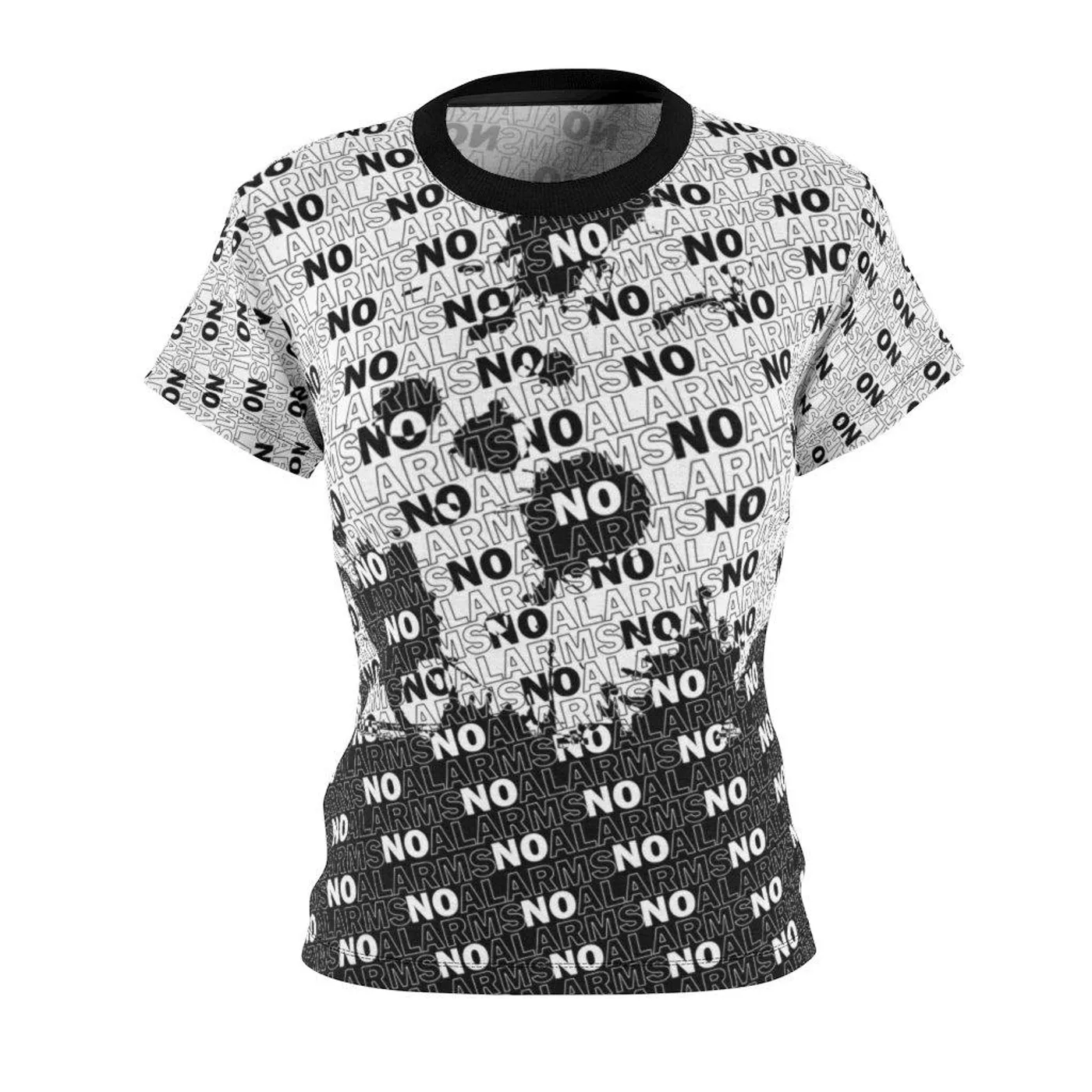 No Alarms Women's Interlocked All Over Tee