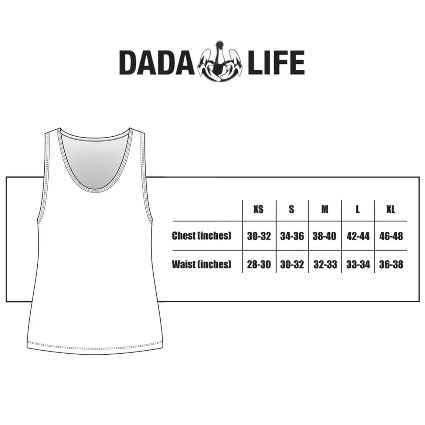 Dada Life ARRIVE BEAUTIFUL LEAVE UGLY TANK TOP // BLACK