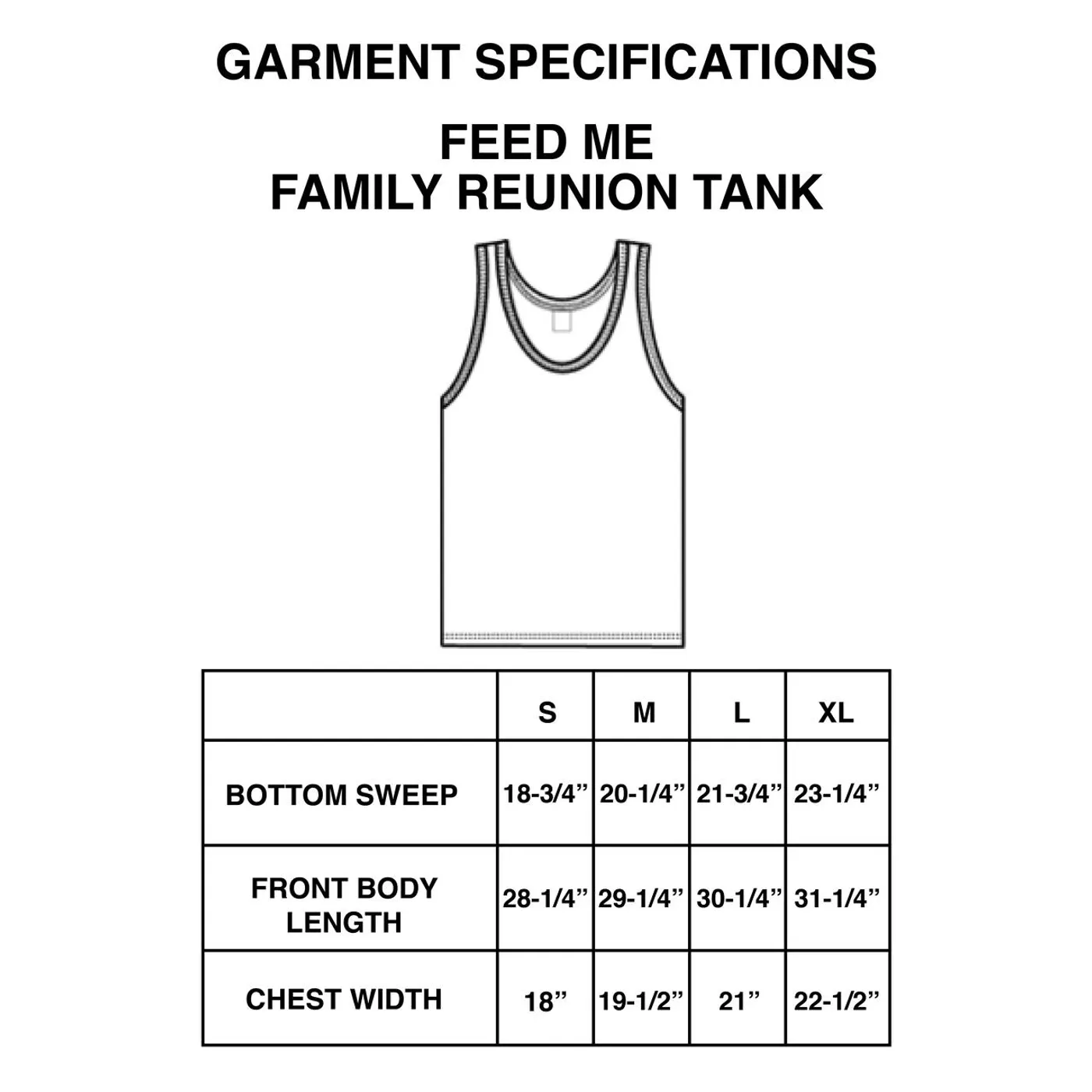 Feed Me // Family Reunion Black Tank