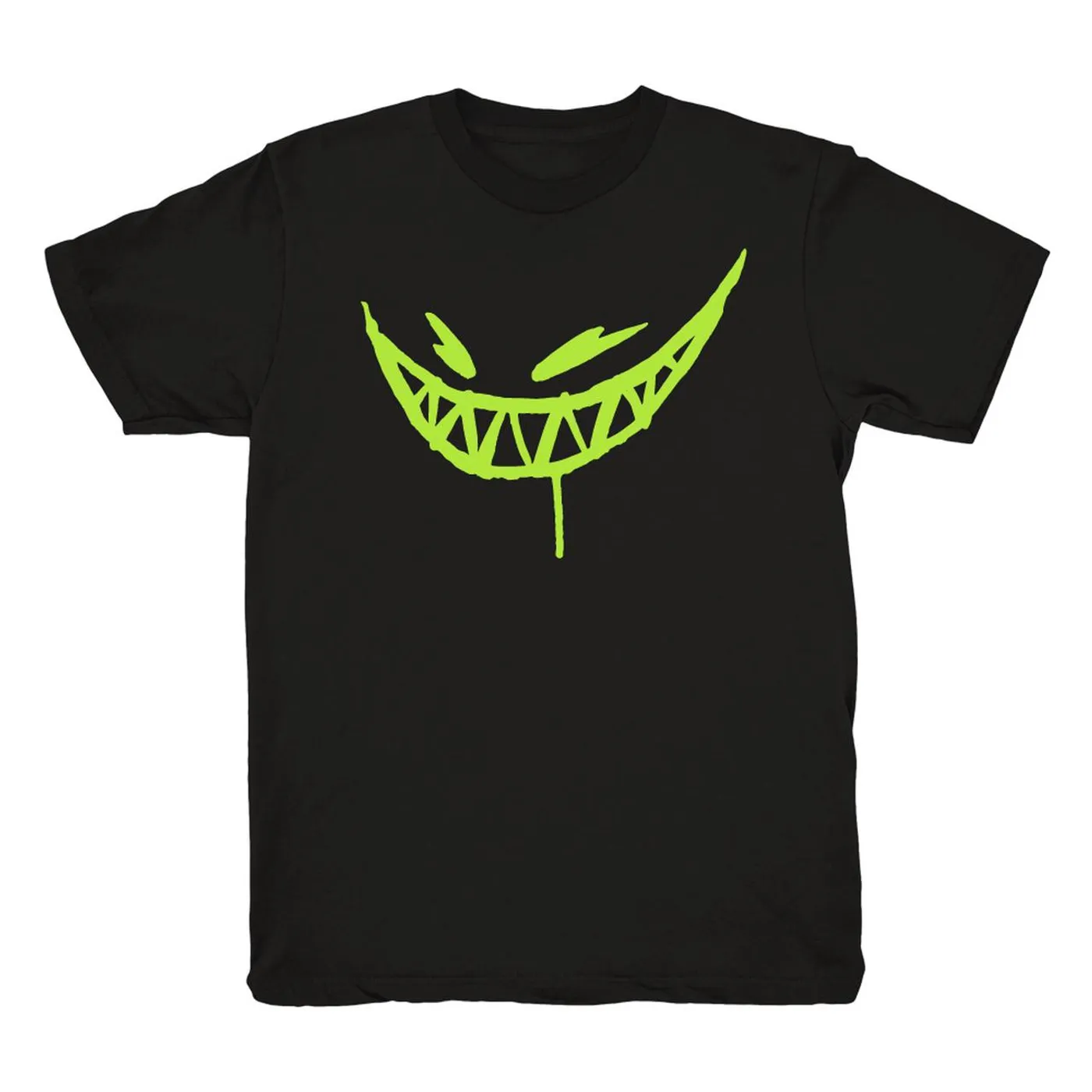 Feed Me // Neon Green Drip Smile Tee