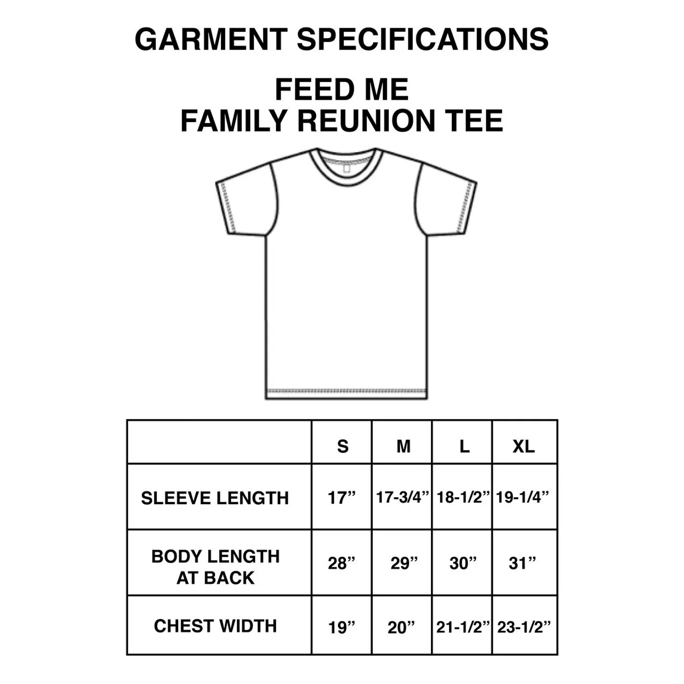 Feed Me // Family Reunion Black Tee