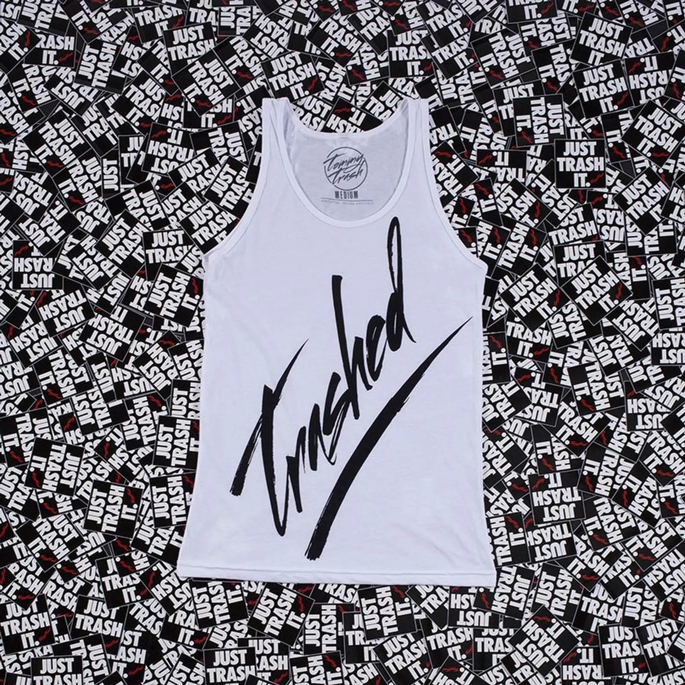 Tommy Trash Trashed Logo Tank | Black Print