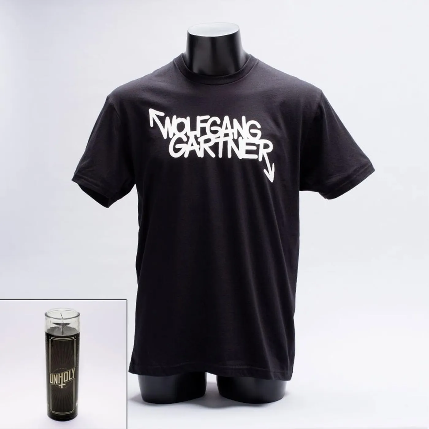 Wolfgang Gartner Unholy Candle + Logo Tee Bundle