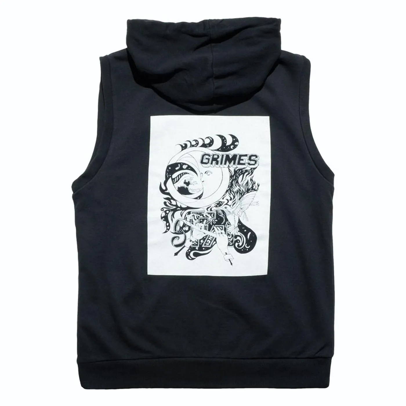 Grimes Black Sleeveless Hoodie (SOLD OUT)