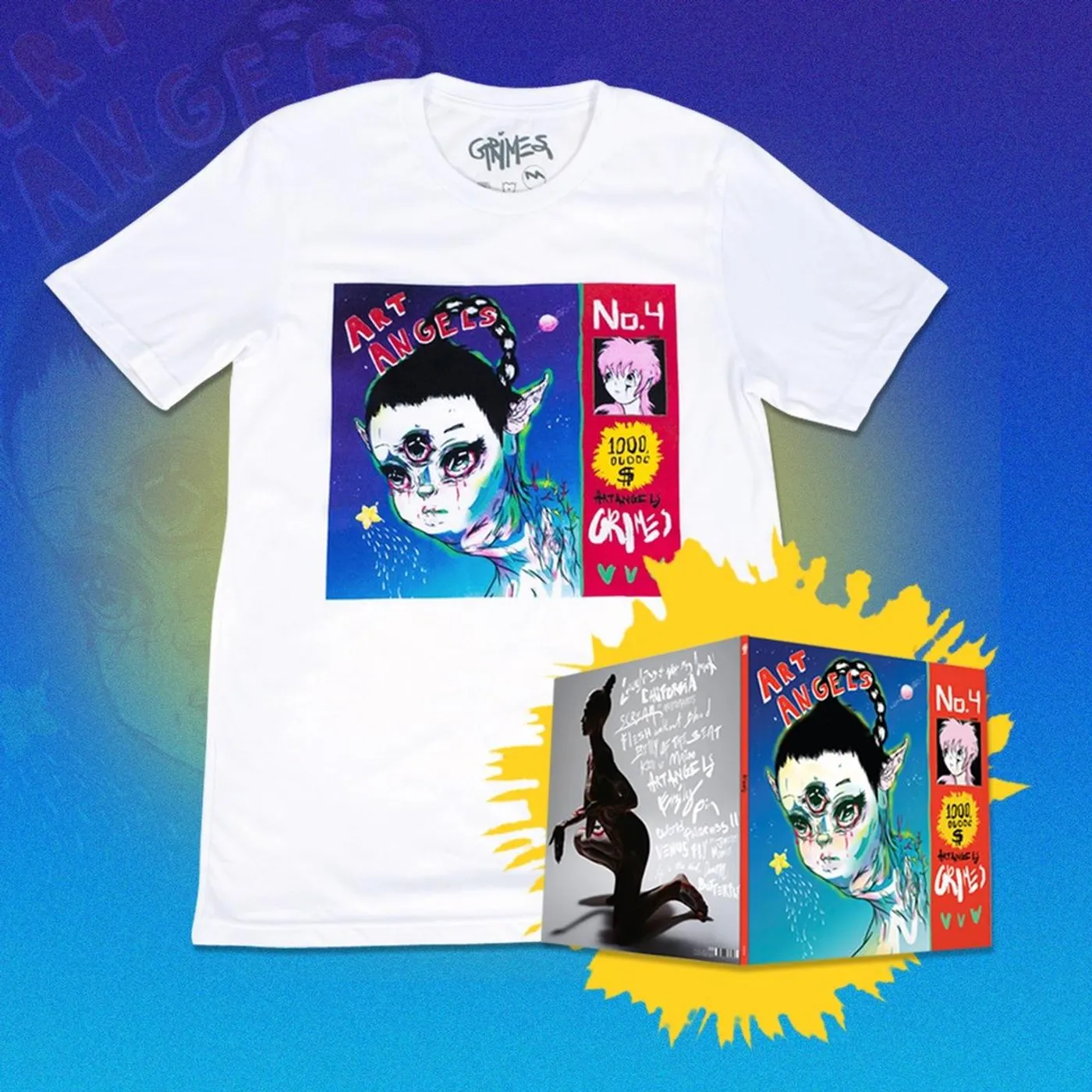 Grimes Art Angels LP and Shirt Bundle (Vinyl)