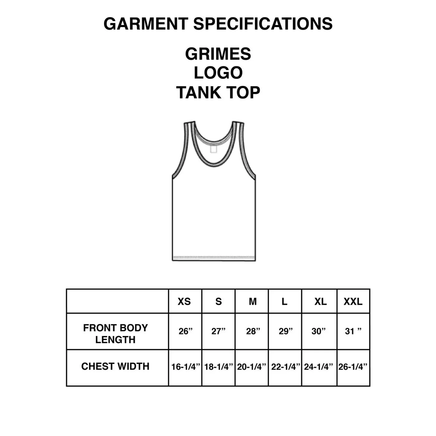 Grimes Black Logo Tank