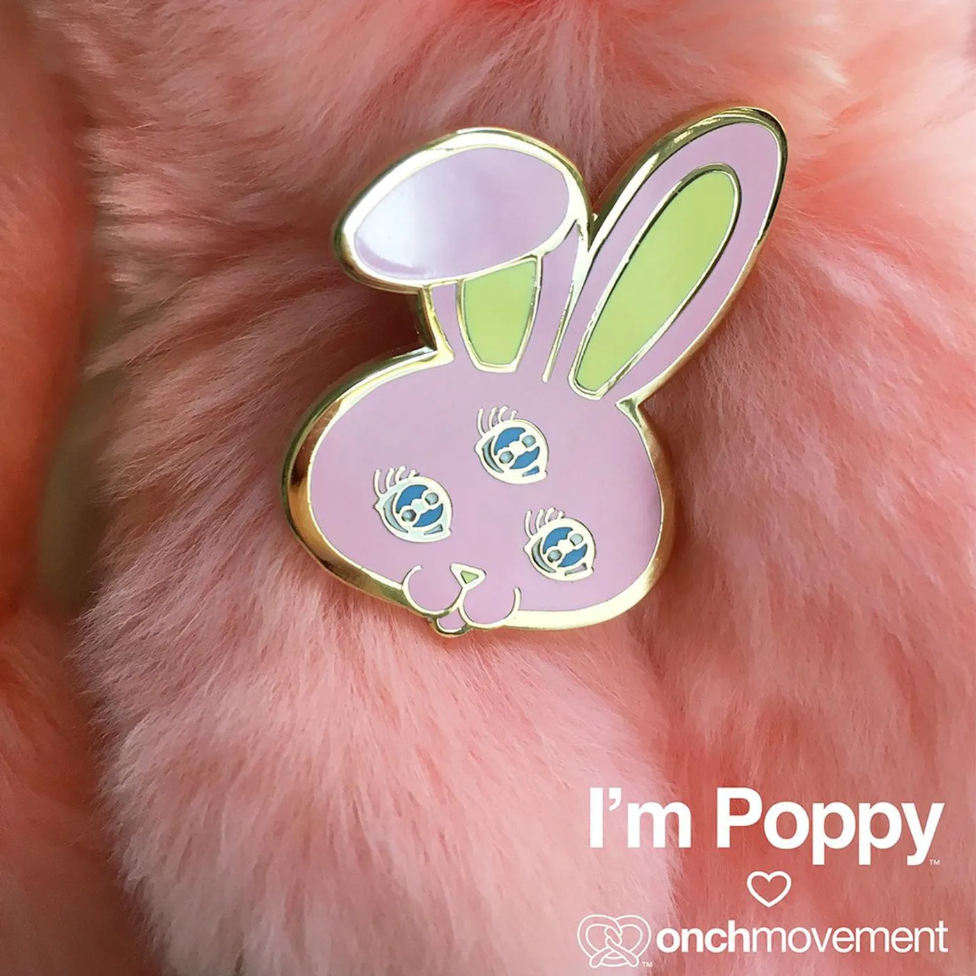 That Poppy Bunny 3 Eyes Pin