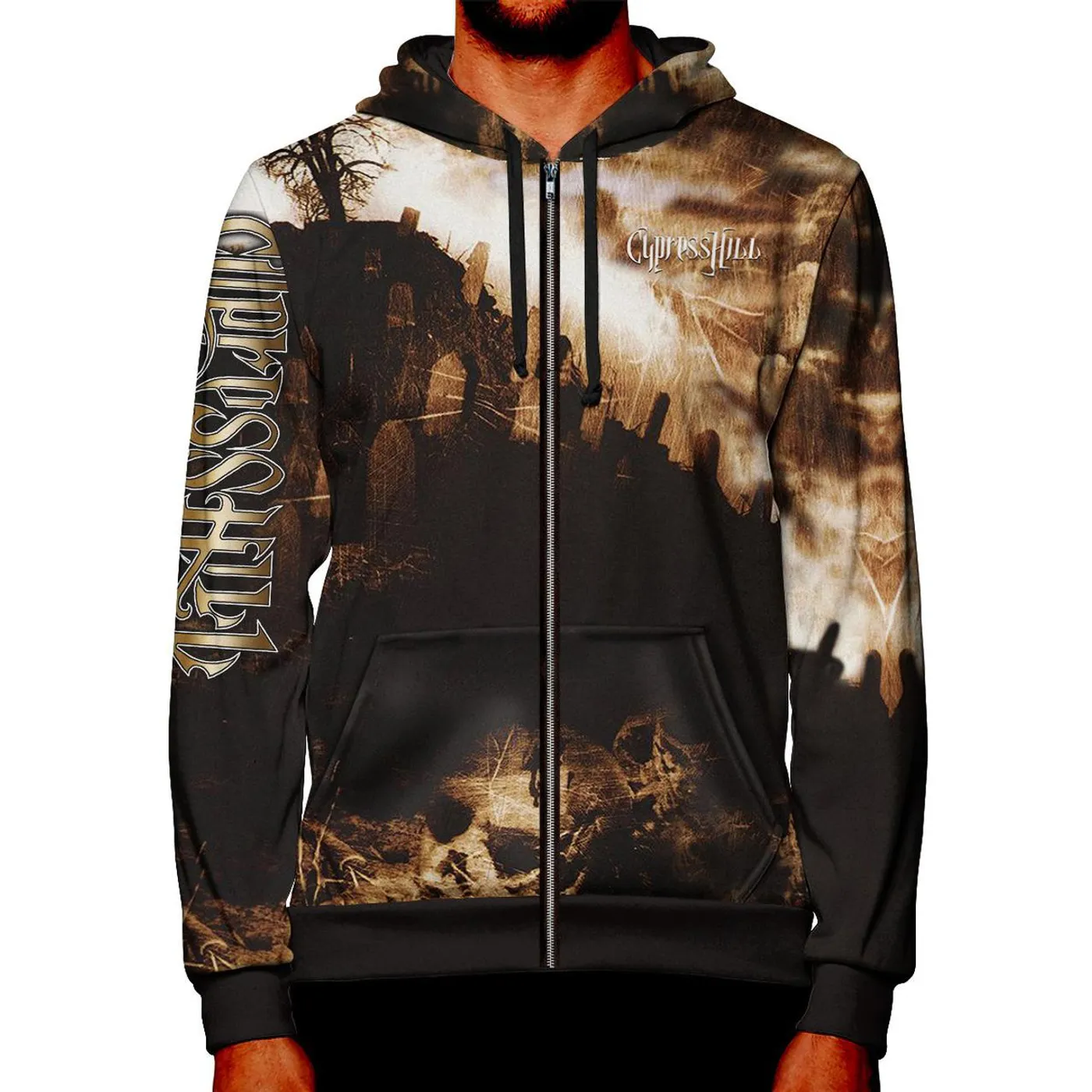 Cypress Hill "Black Sunday" Premium All Over Print Zip Hoodie