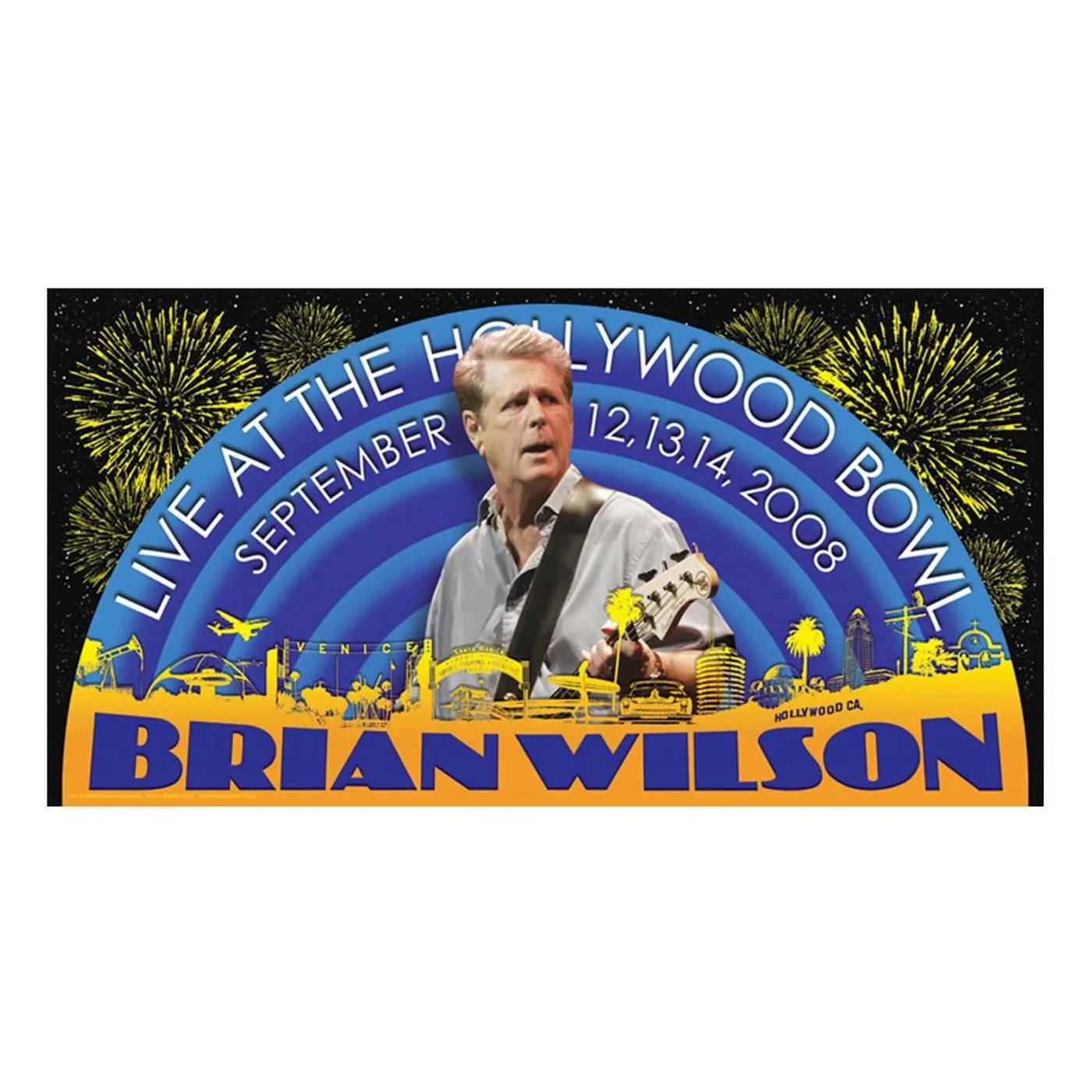 Brian Wilson Hollywood Bowl Concert Litho