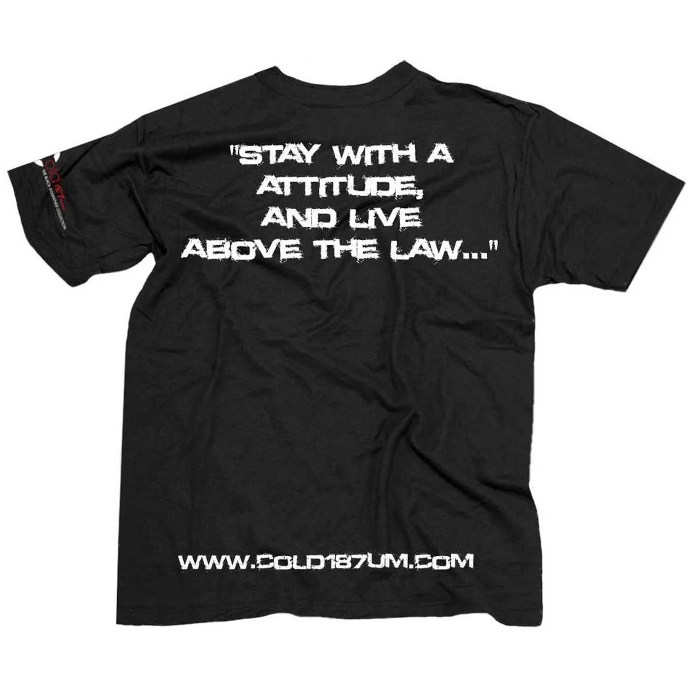 Cold 187um "Hustle Hard" INTERACTIVE Black T-shirt