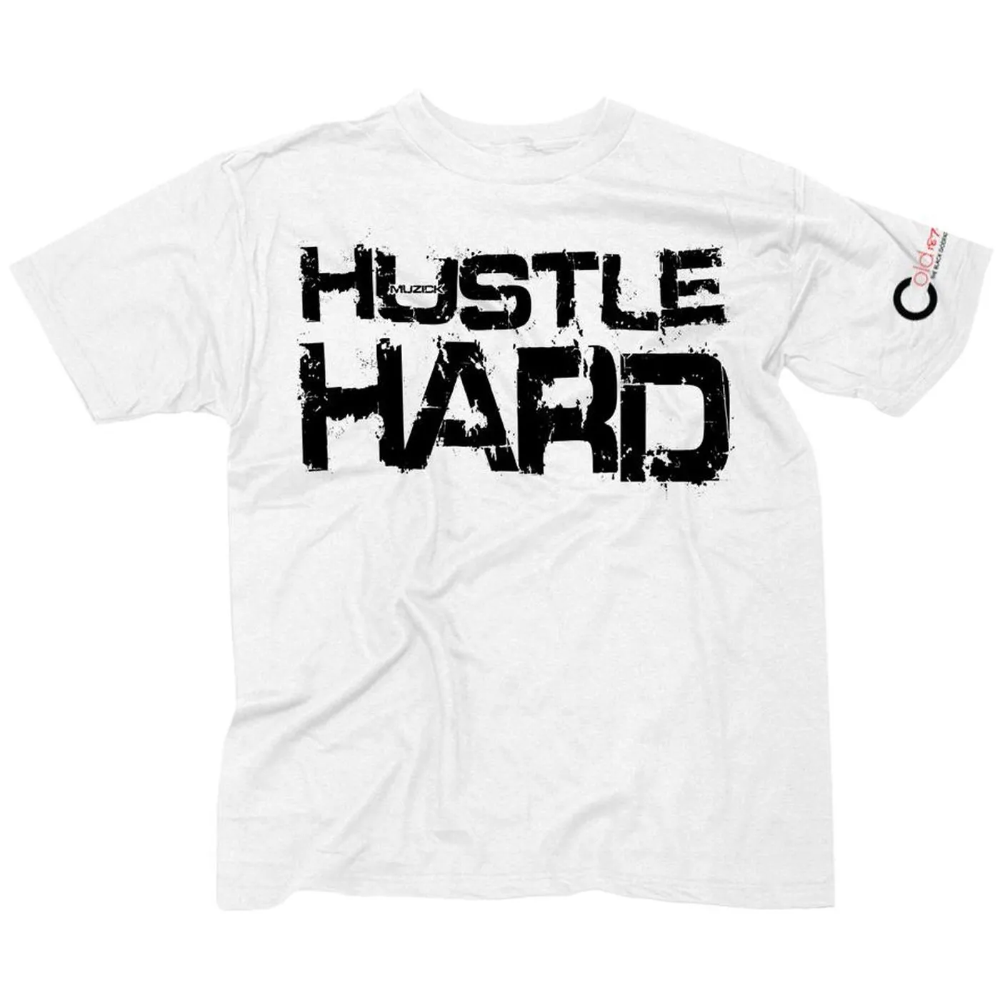Cold 187um "Hustle Hard" INTERACTIVE White T-shirt