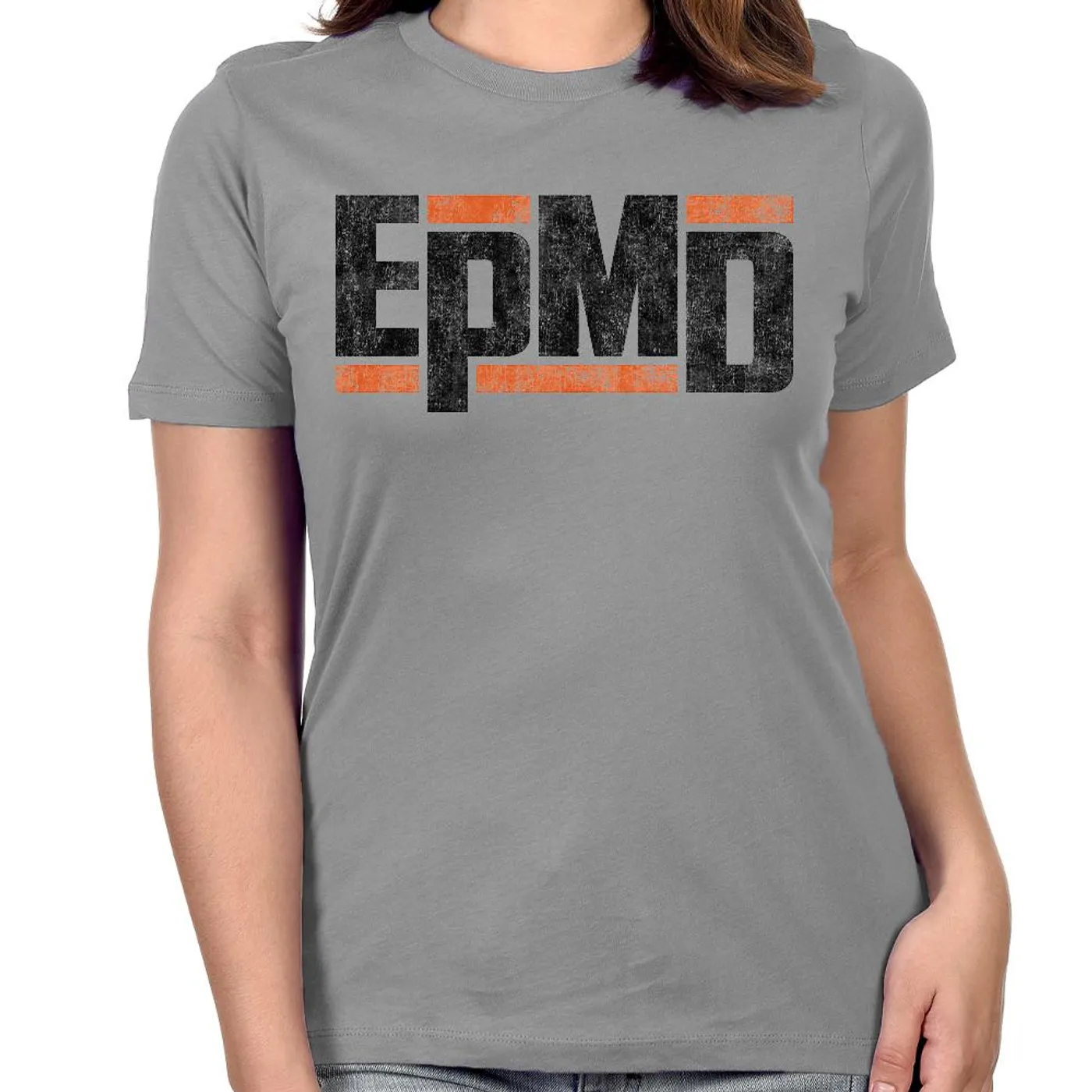EPMD "Classic Logo" Women's T-Shirt in Silver