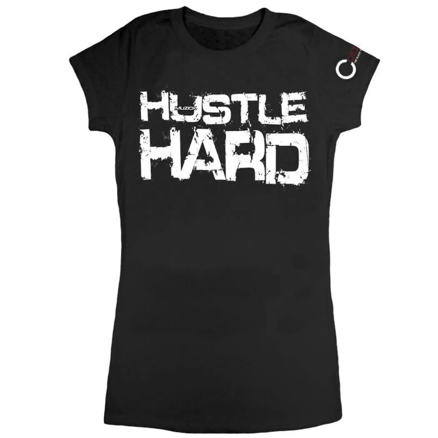 Cold 187um "Hustle Hard" INTERACTIVE Women's Black T-shirt